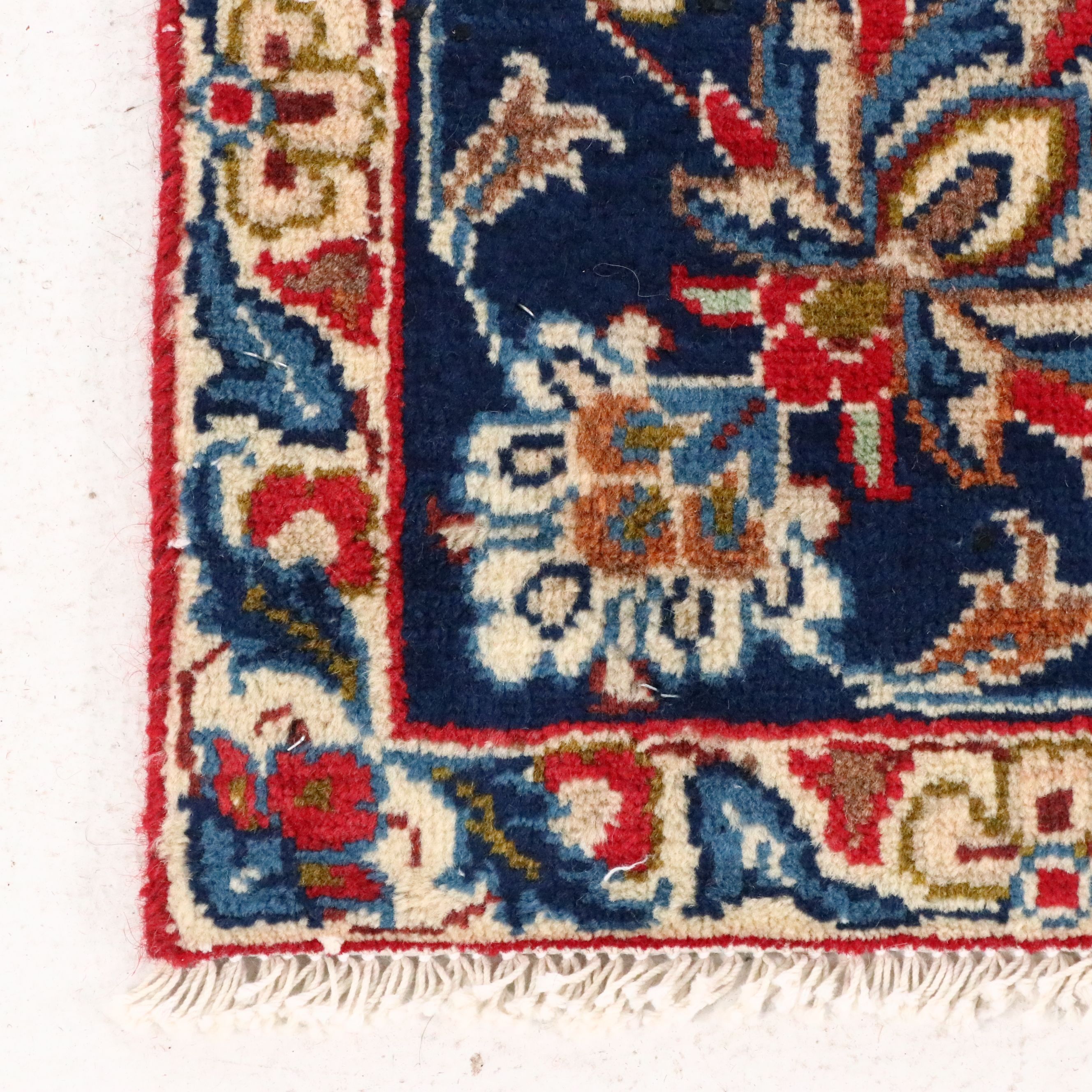 7'6 x 11'4 Hand-Knotted Persian Mashhad Area Rug