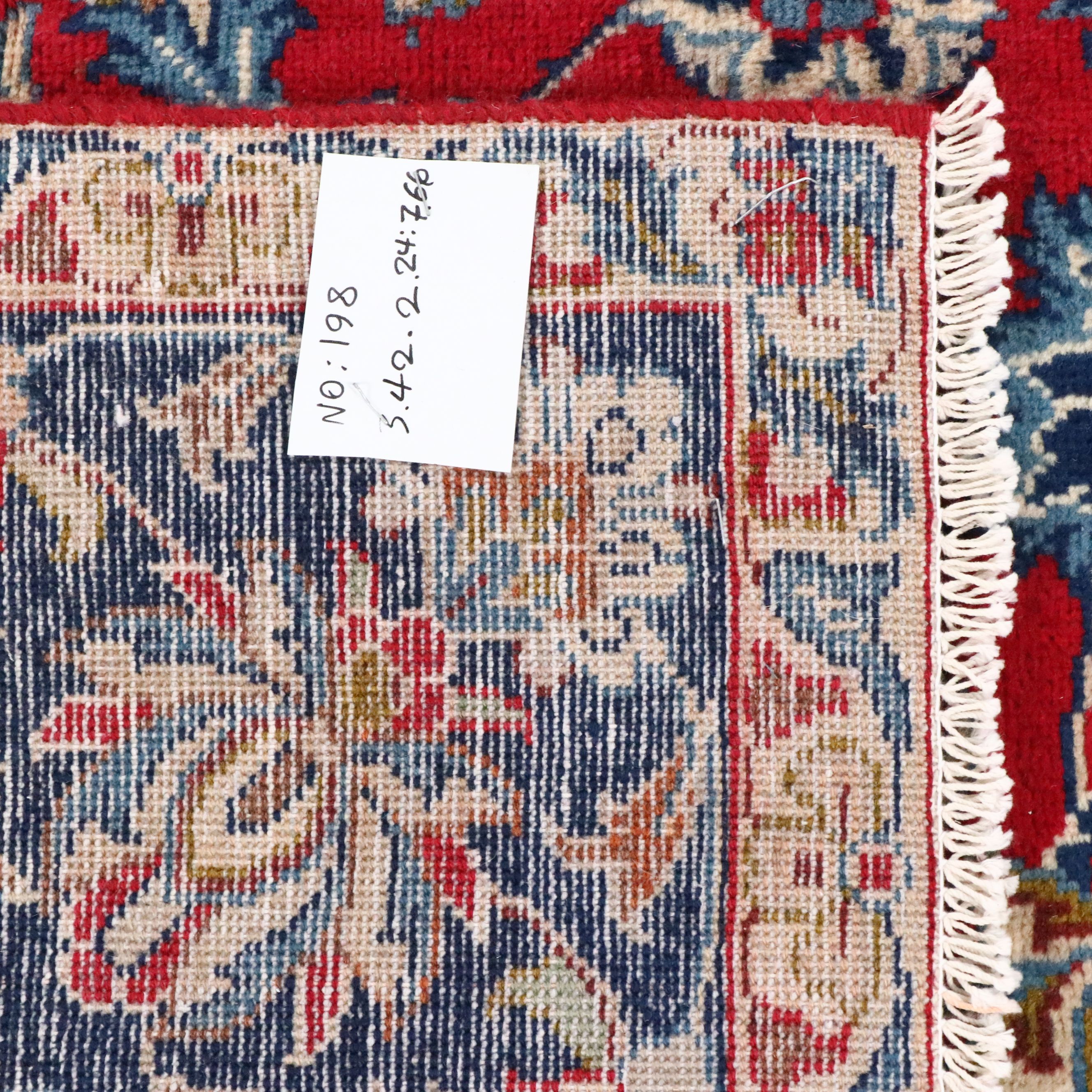 7'6 x 11'4 Hand-Knotted Persian Mashhad Area Rug