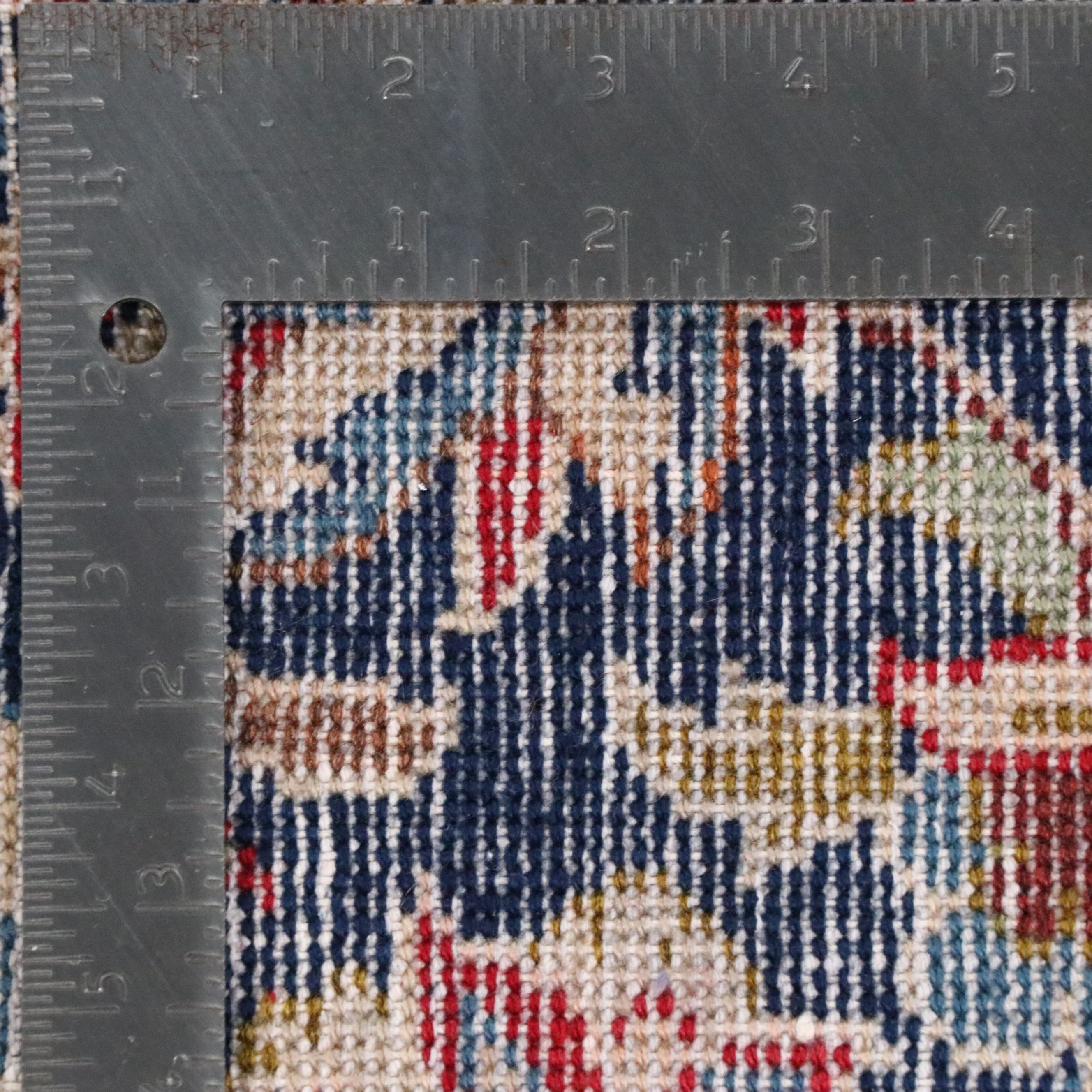 7'6 x 11'4 Hand-Knotted Persian Mashhad Area Rug