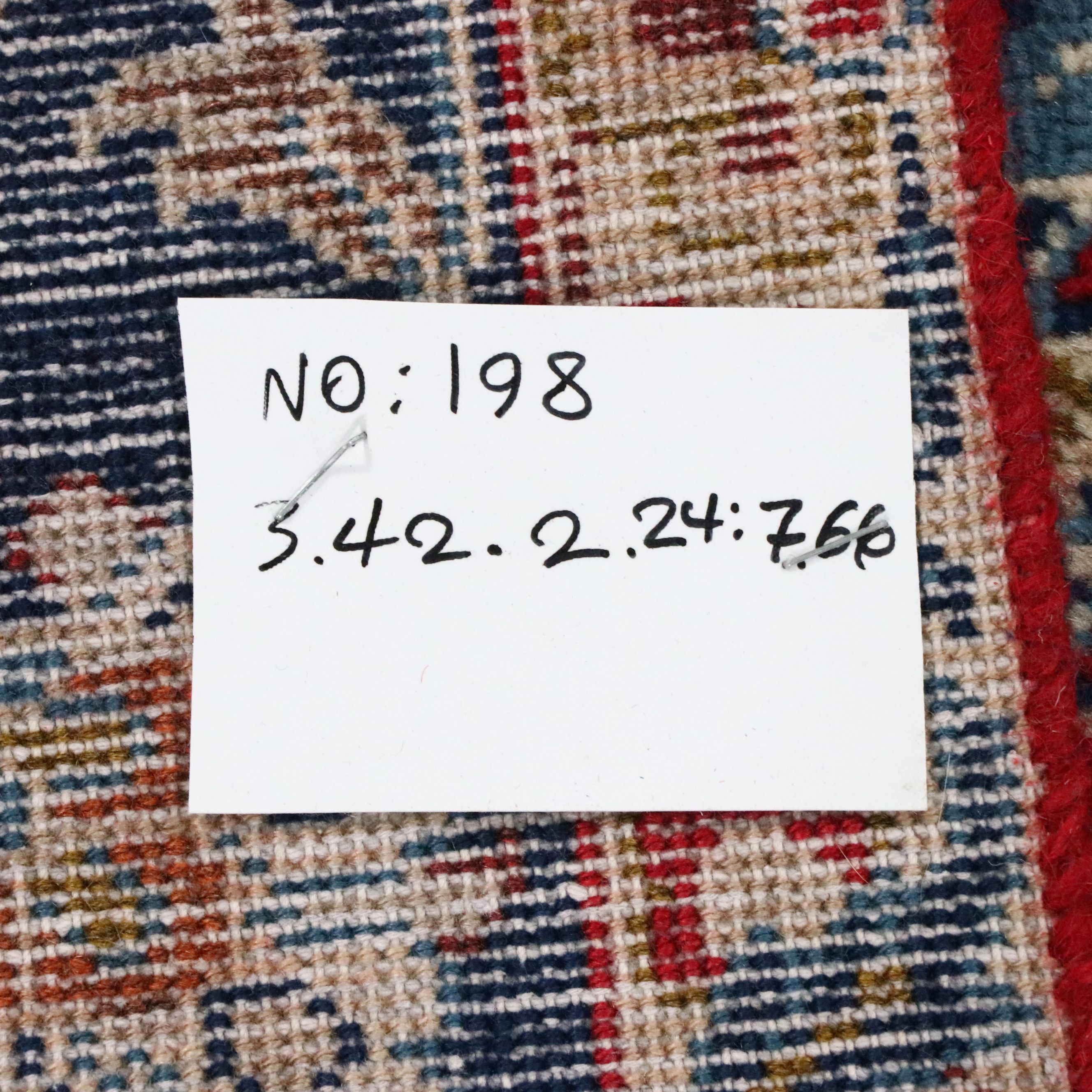 7'6 x 11'4 Hand-Knotted Persian Mashhad Area Rug