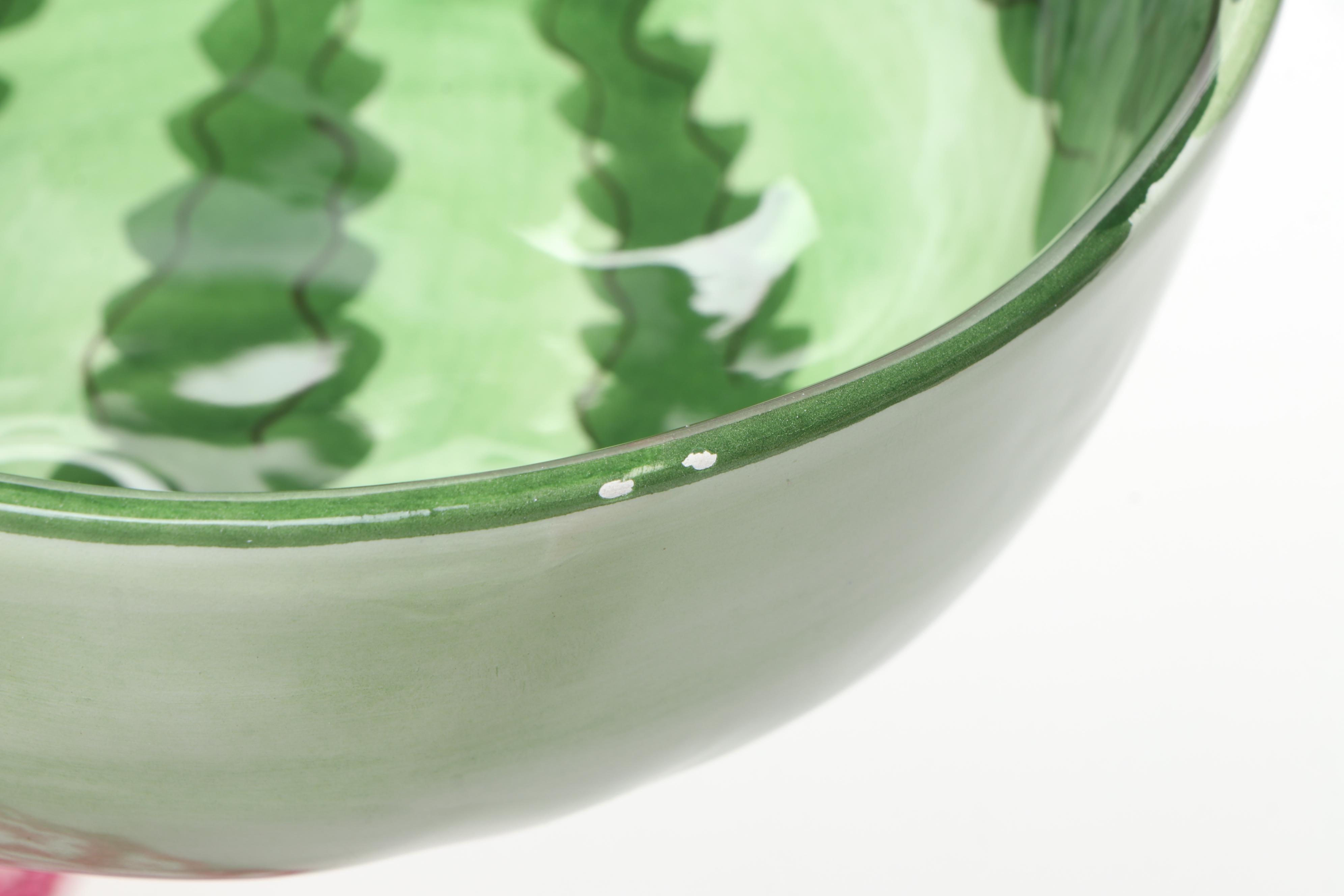 Zanolli Italian Hand-Painted Watermelon Tableware with Other Table Accessories