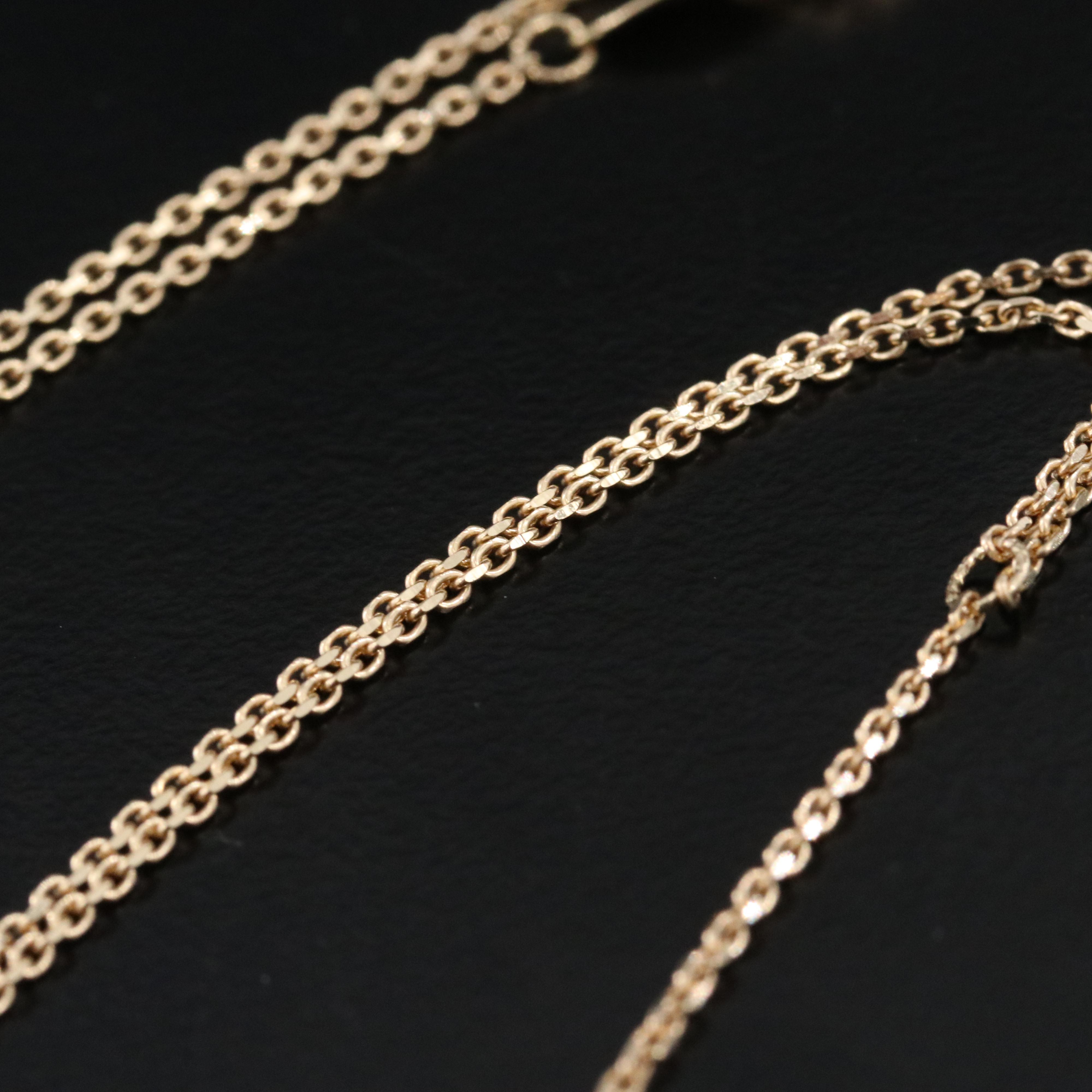 14K Bar Necklace