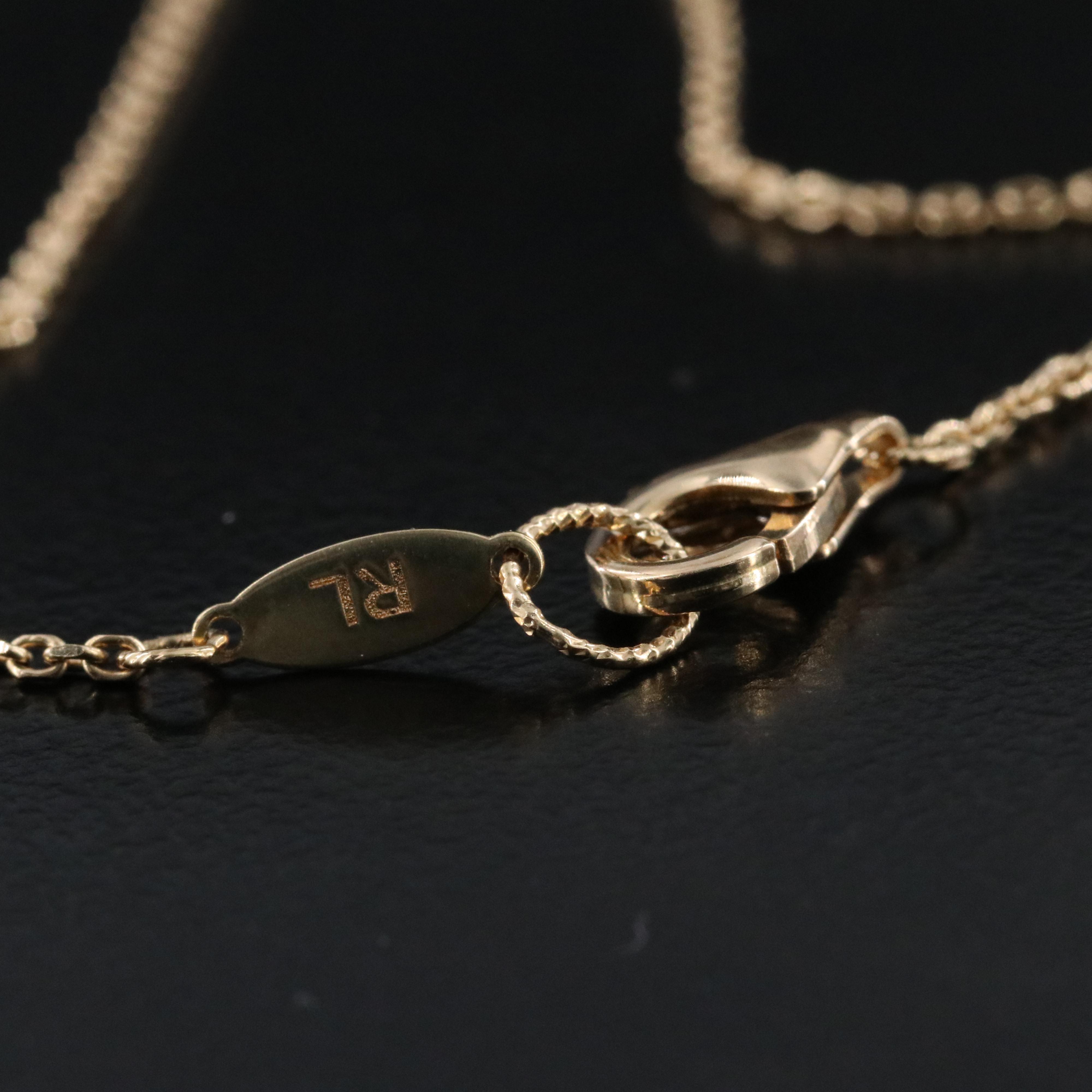 14K Bar Necklace