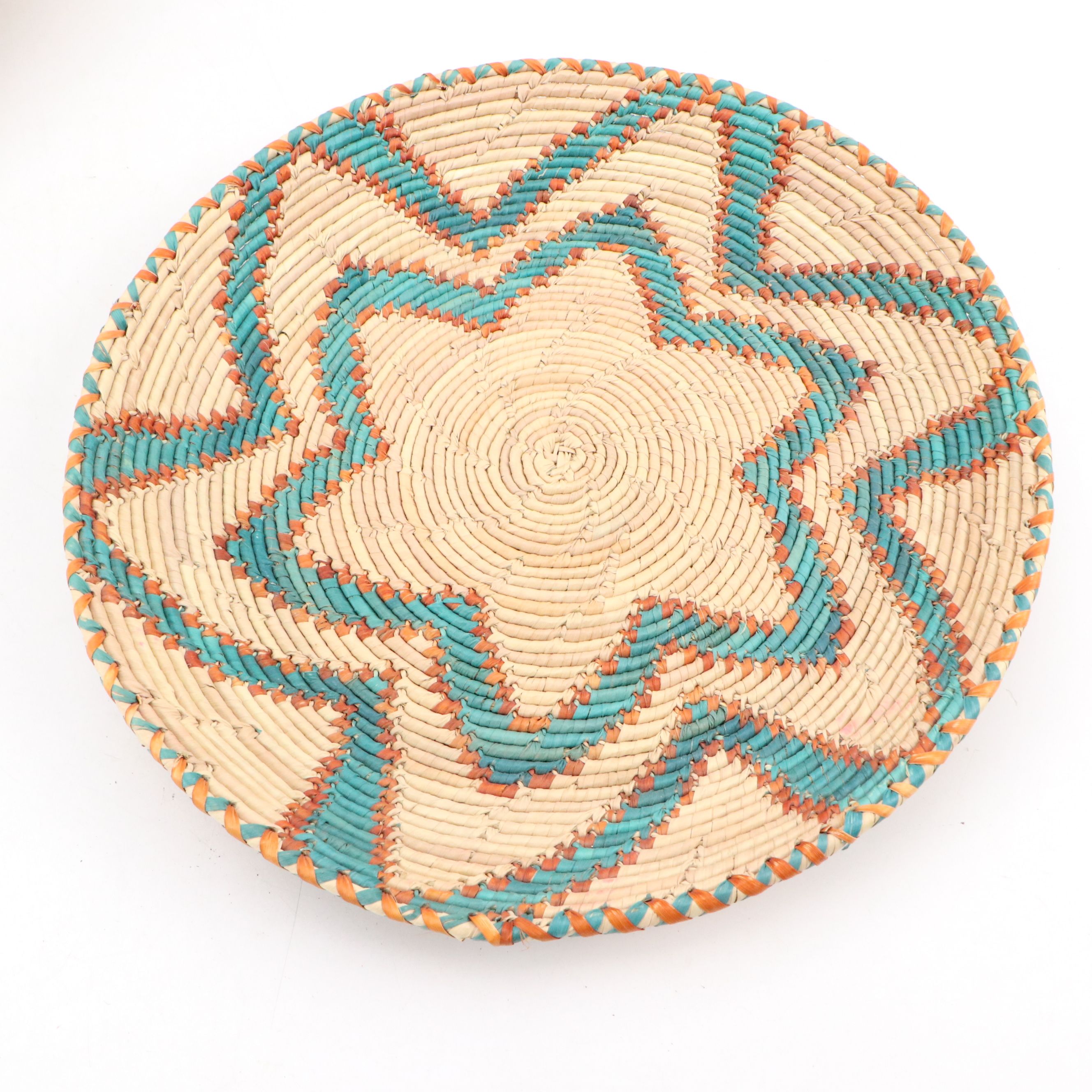 Shalimar Imports Woven Reed Basket with Other Geometric Basket and Ram Horn