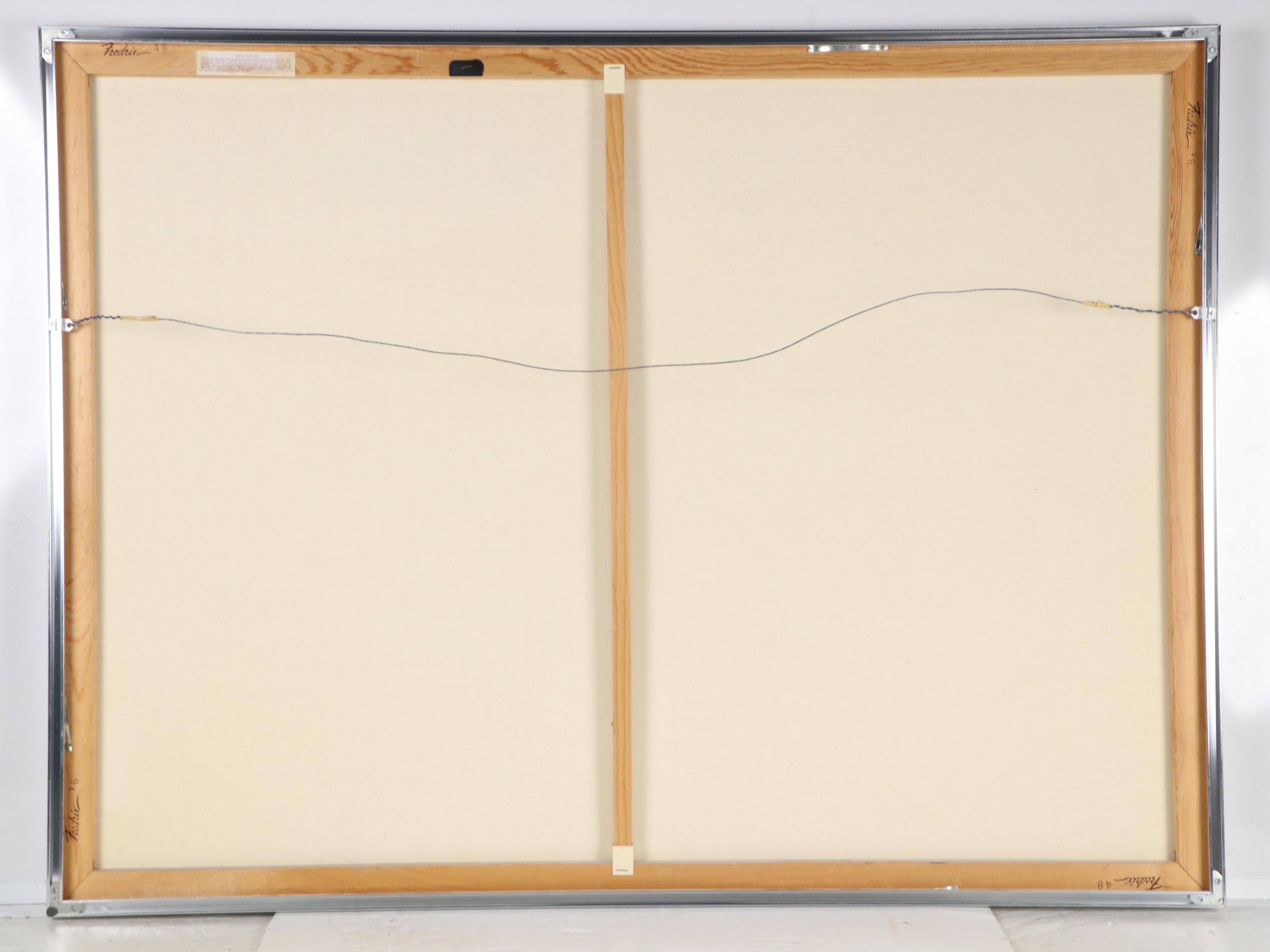 Ruth W. Pritchard Sky Oil Painting with Huff-Daland Dusters Biplane