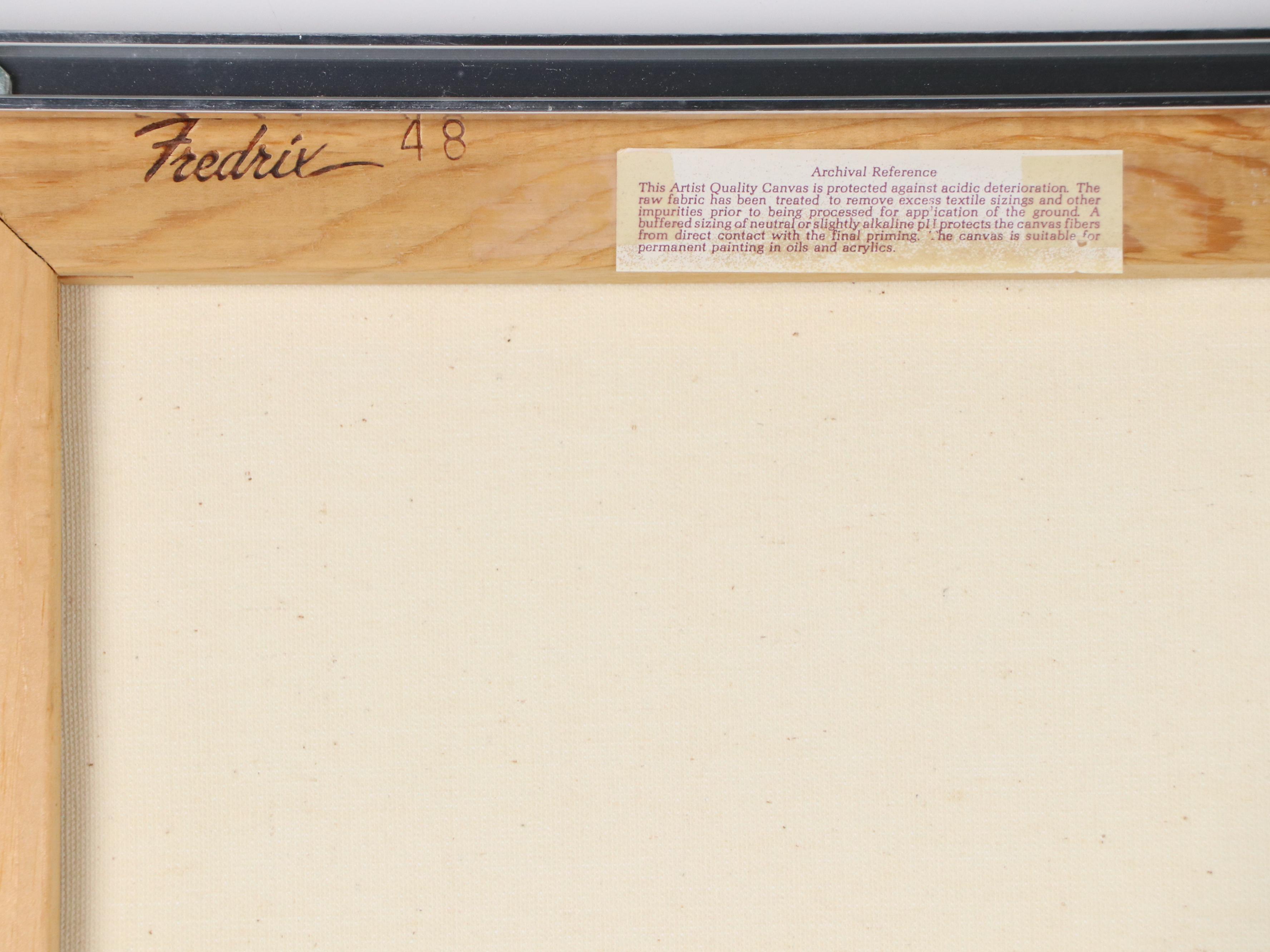 Ruth W. Pritchard Sky Oil Painting with Huff-Daland Dusters Biplane