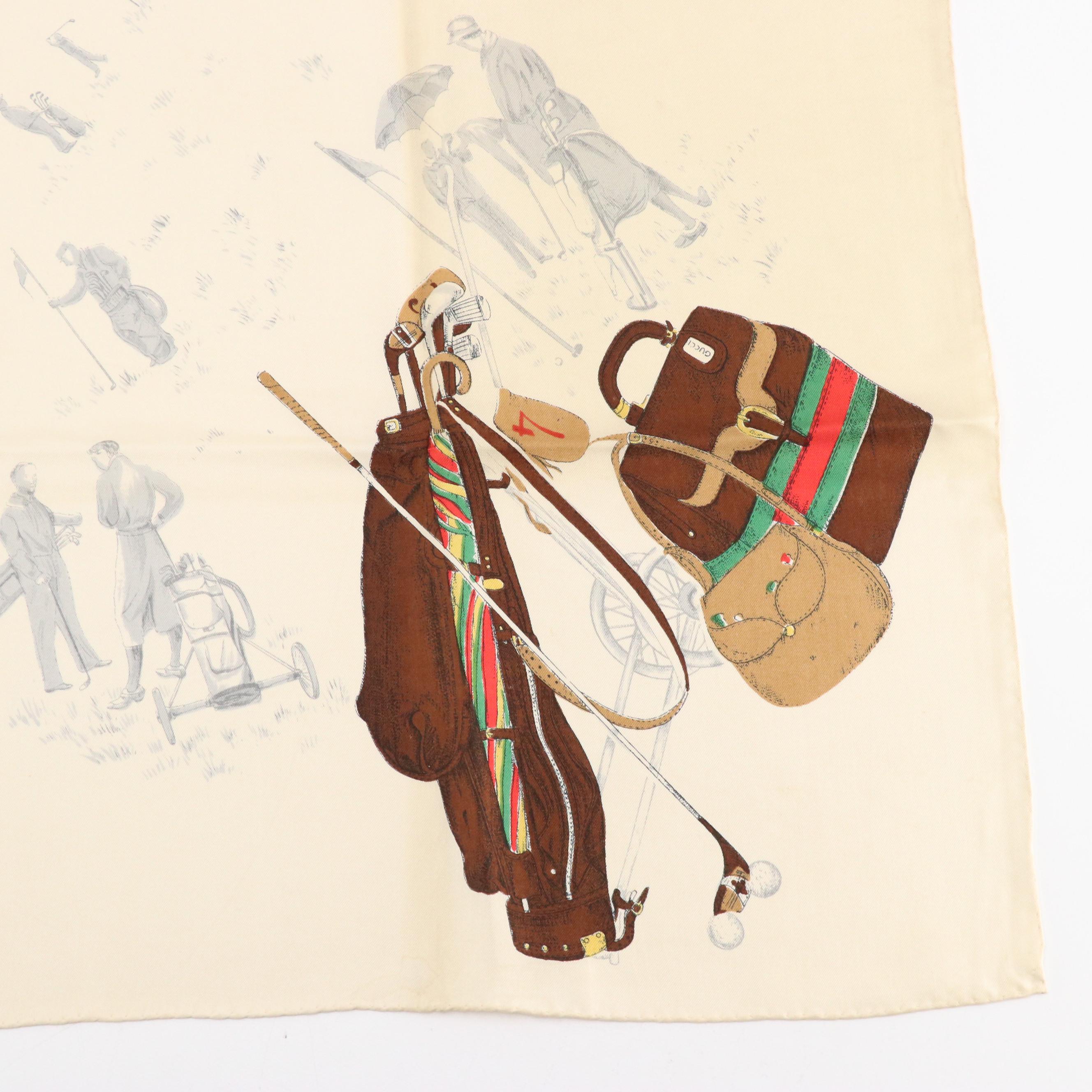 Gucci Lightweight Printed Silk Scarves