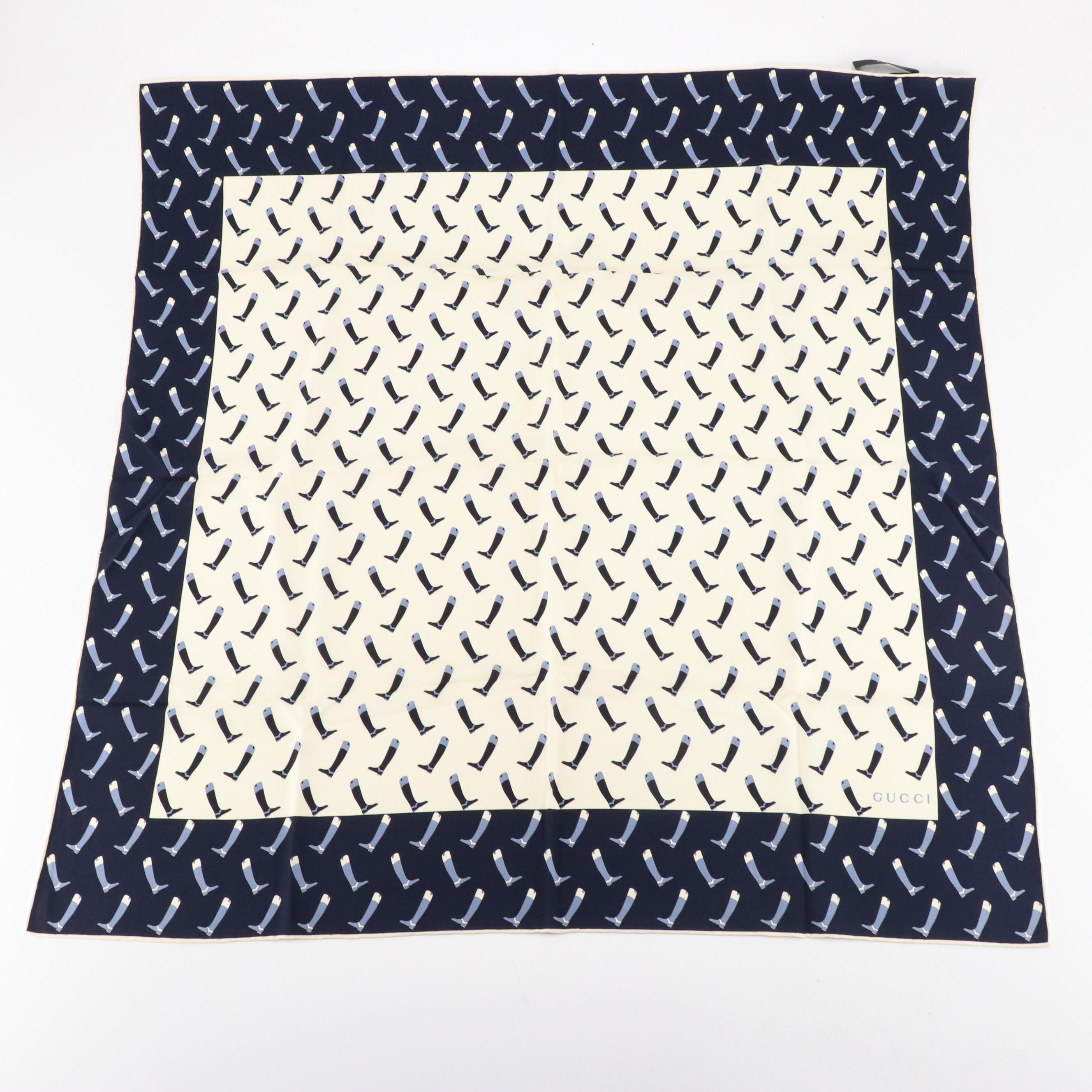 Gucci Lightweight Printed Silk Scarves