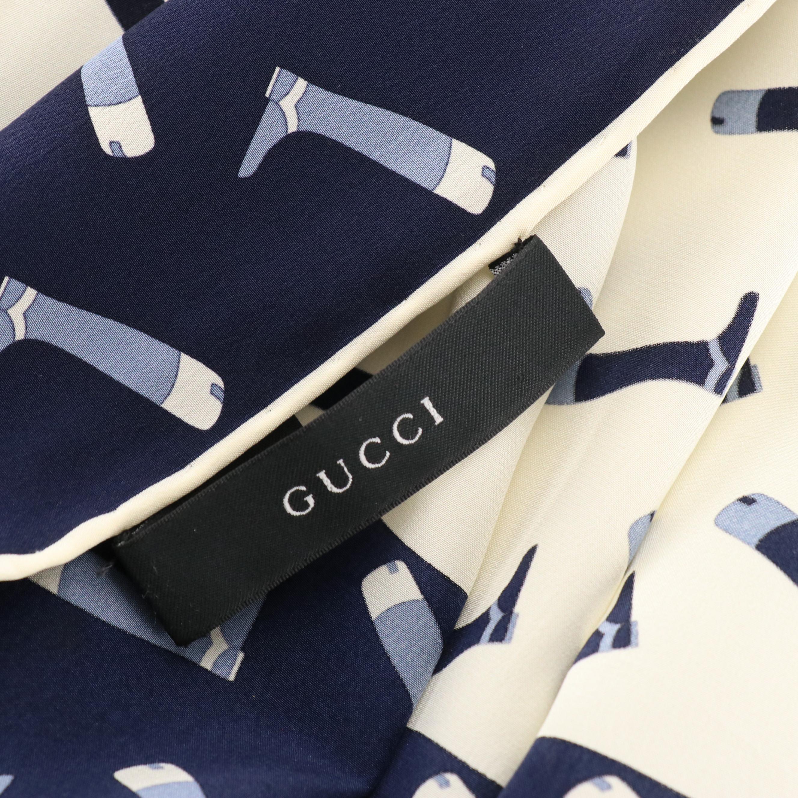 Gucci Lightweight Printed Silk Scarves