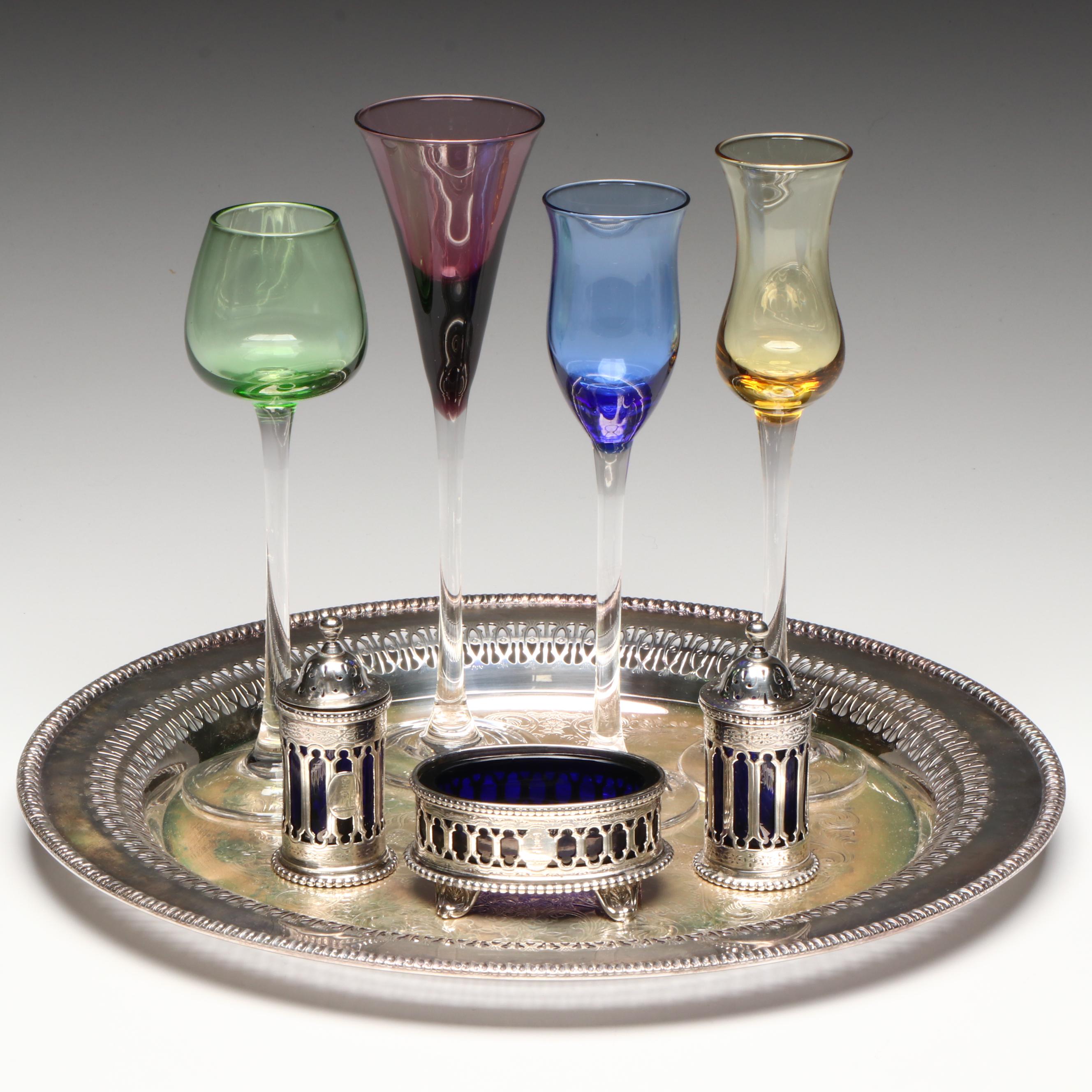 Victorian John George Smith Sterling Silver Table Accessories and More Serveware