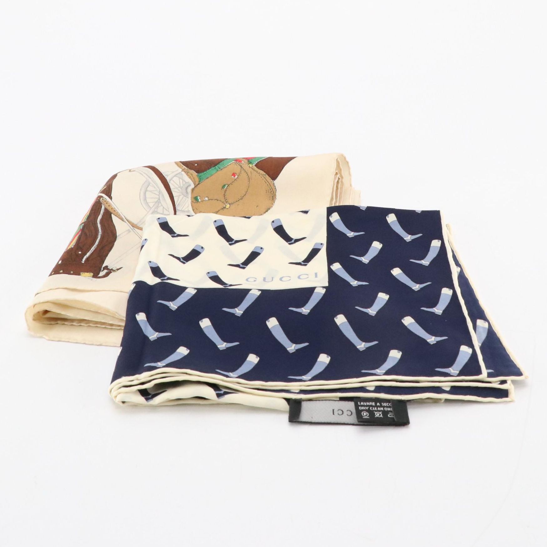 Gucci Lightweight Printed Silk Scarves