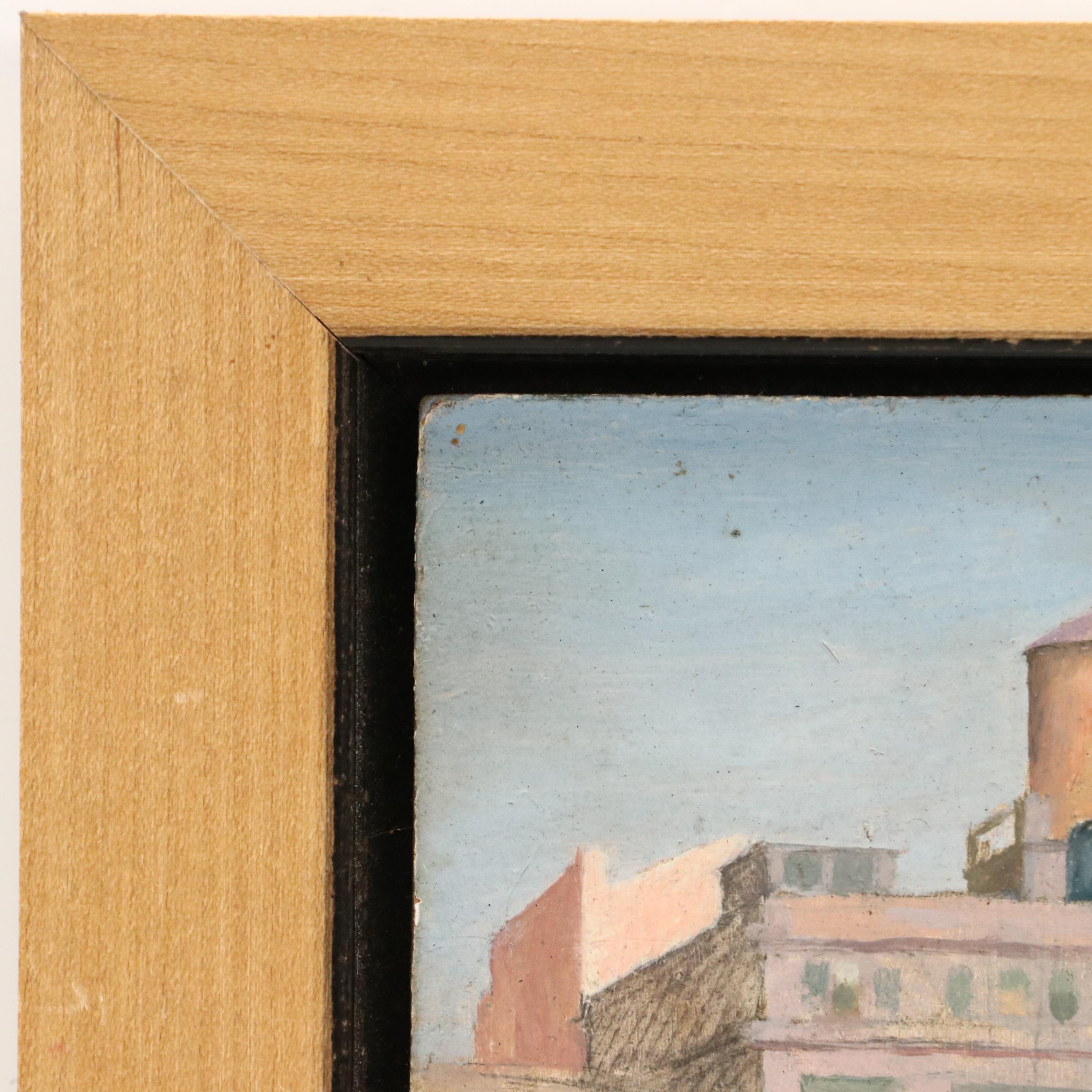 Rani Carson Industrial Oil Painting, Late 20th Century