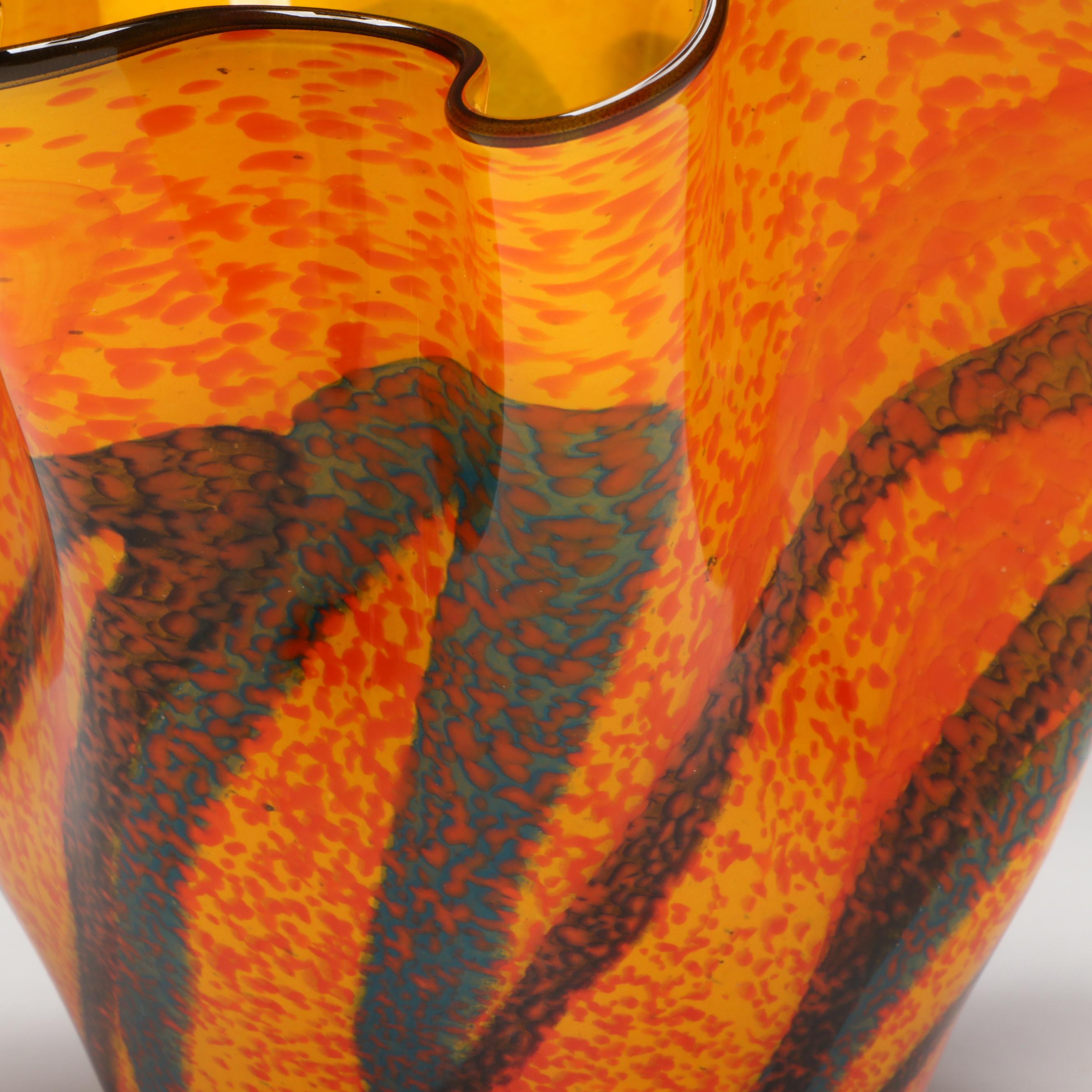 Ioan Nemtoi Hand-Blown Art Glass Vase