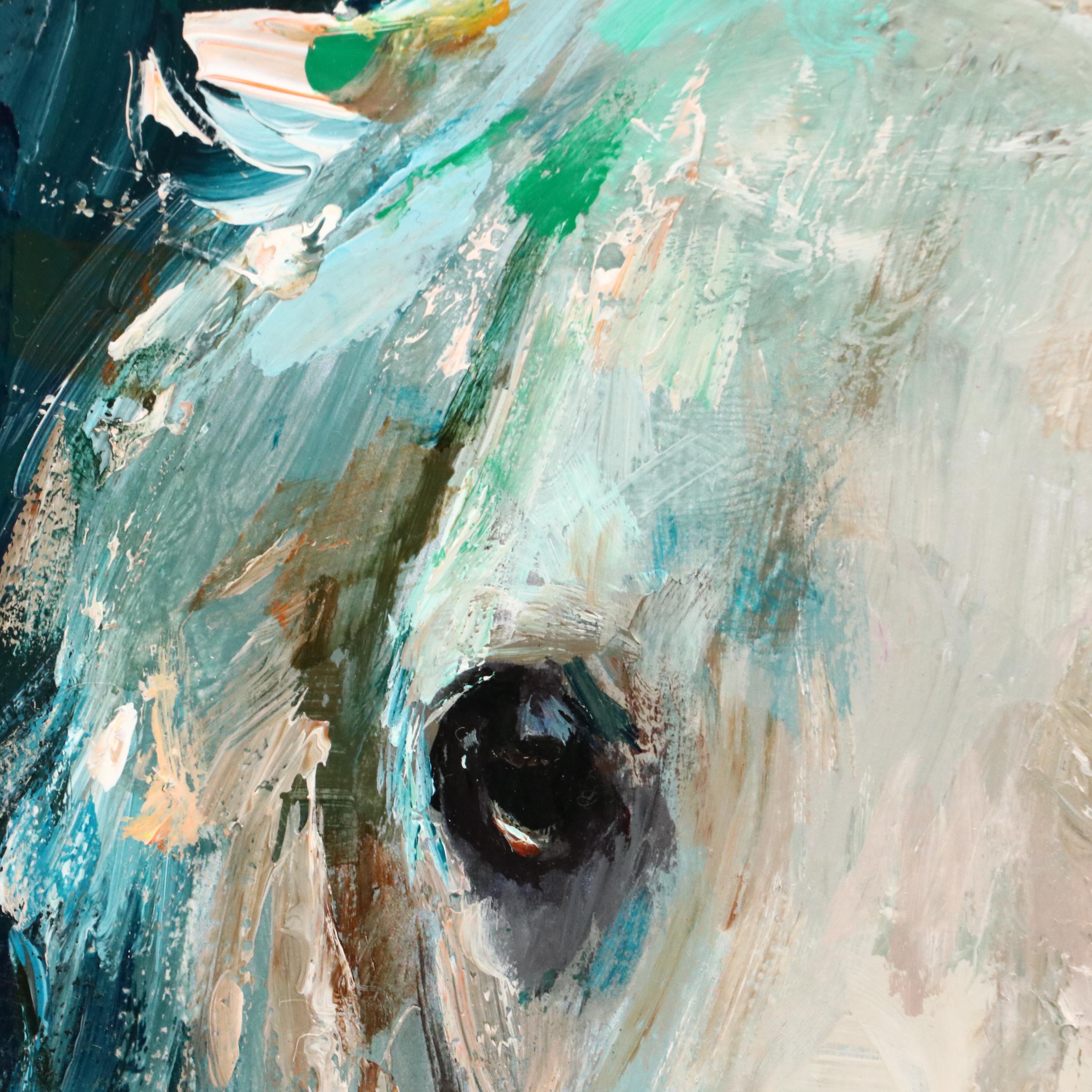 Adam Deda Oil Painting of Dog "Blue," 2025