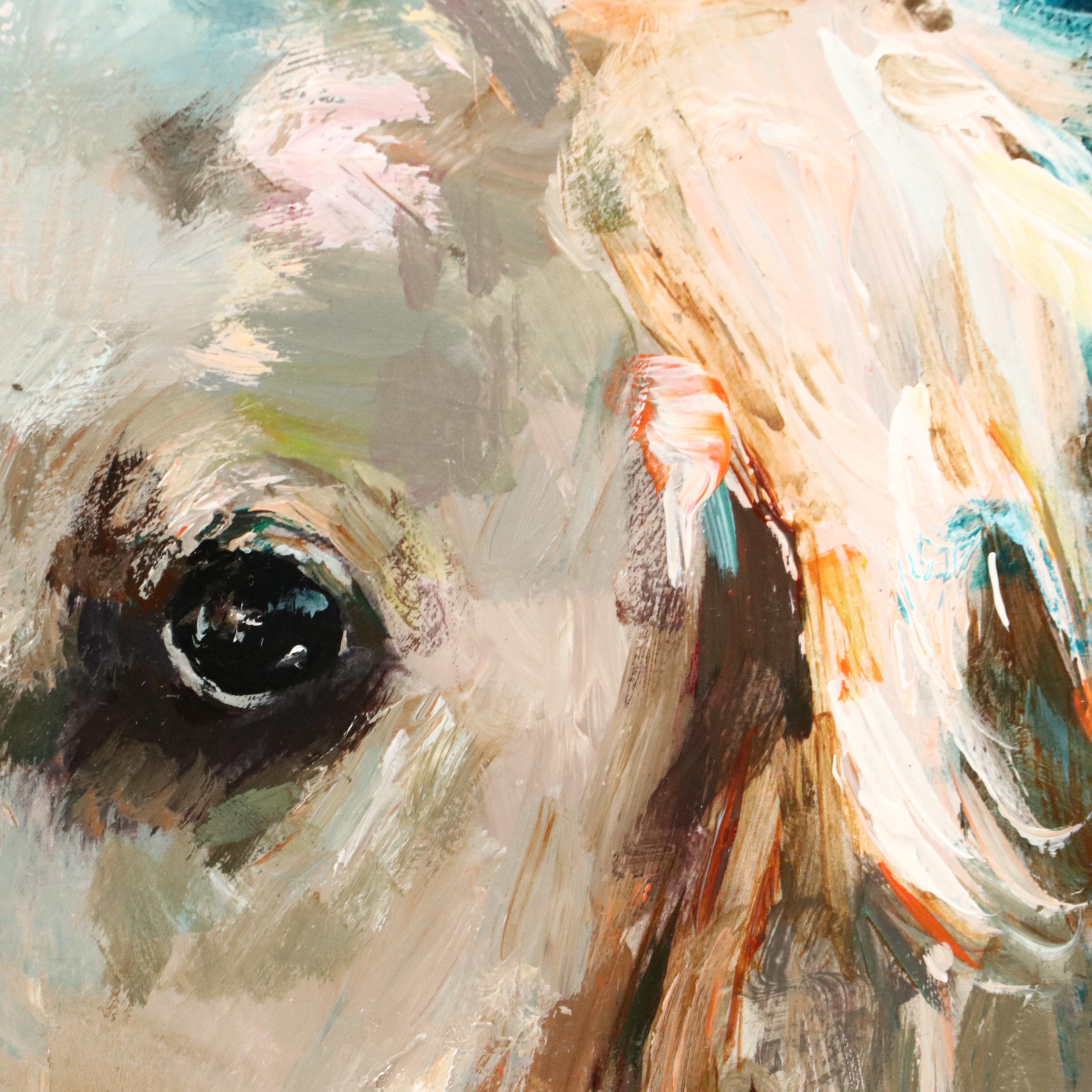 Adam Deda Oil Painting of Dog "Blue," 2025