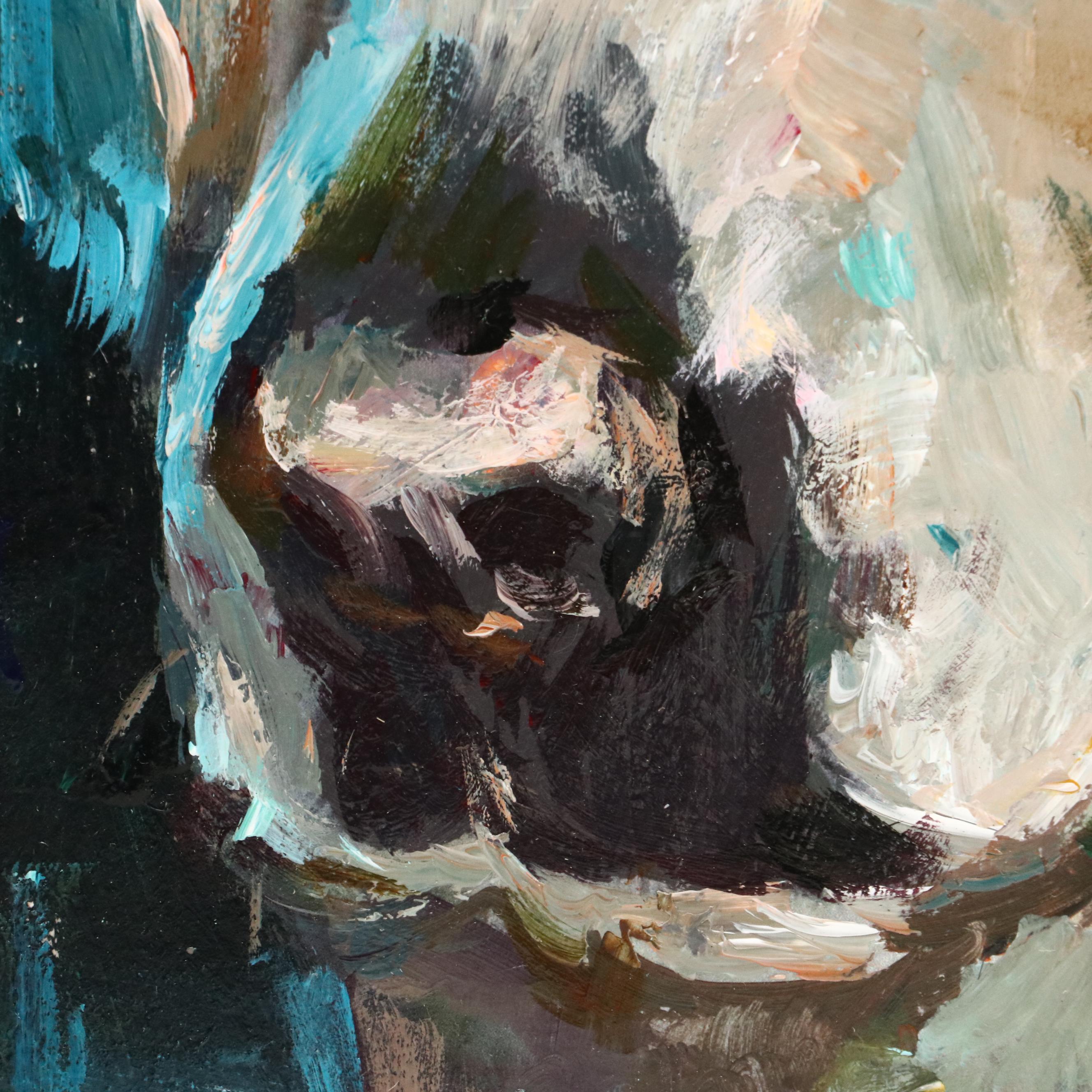 Adam Deda Oil Painting of Dog "Blue," 2025