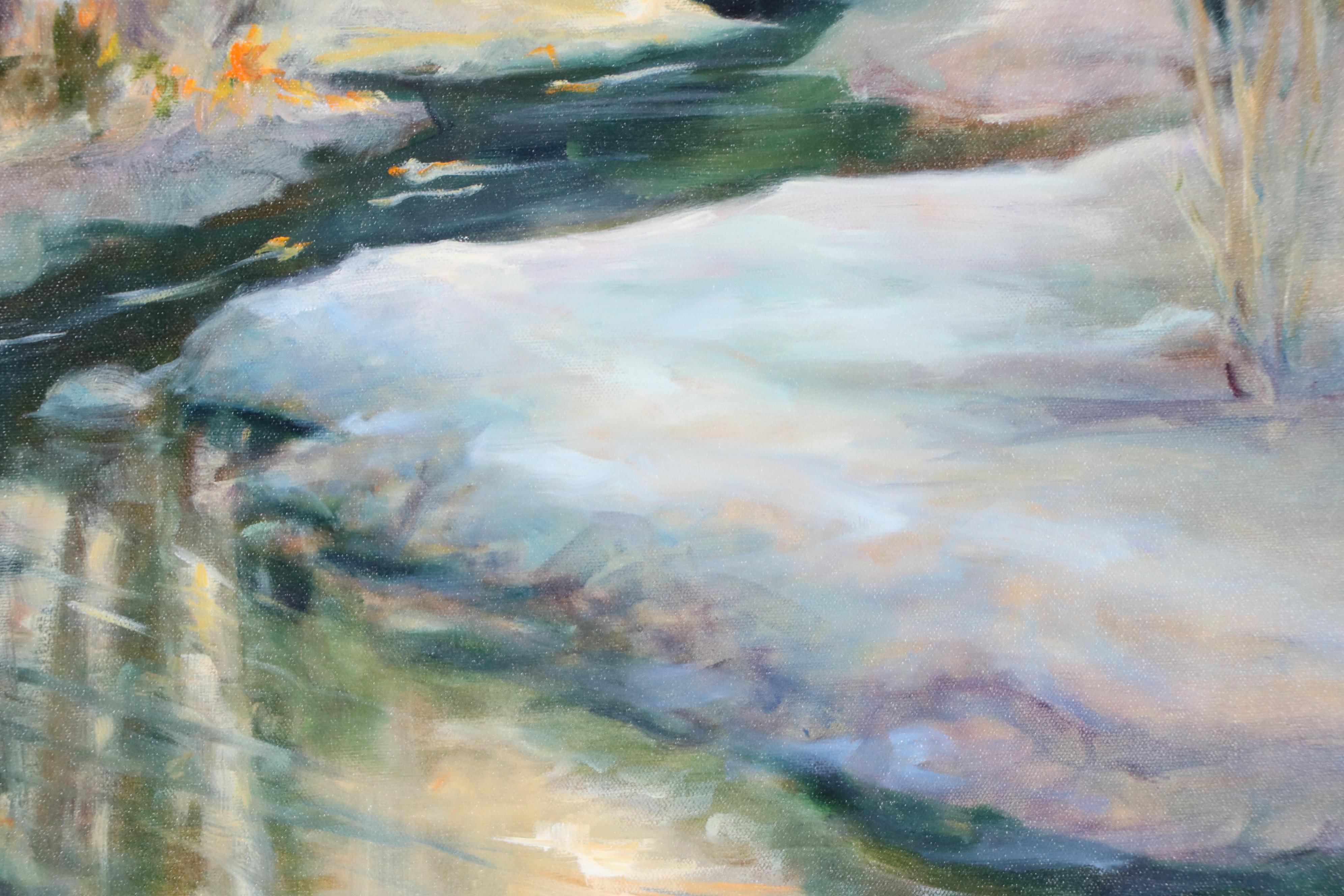 Barbara Chenault Landscape Oil Painting "First Snow"