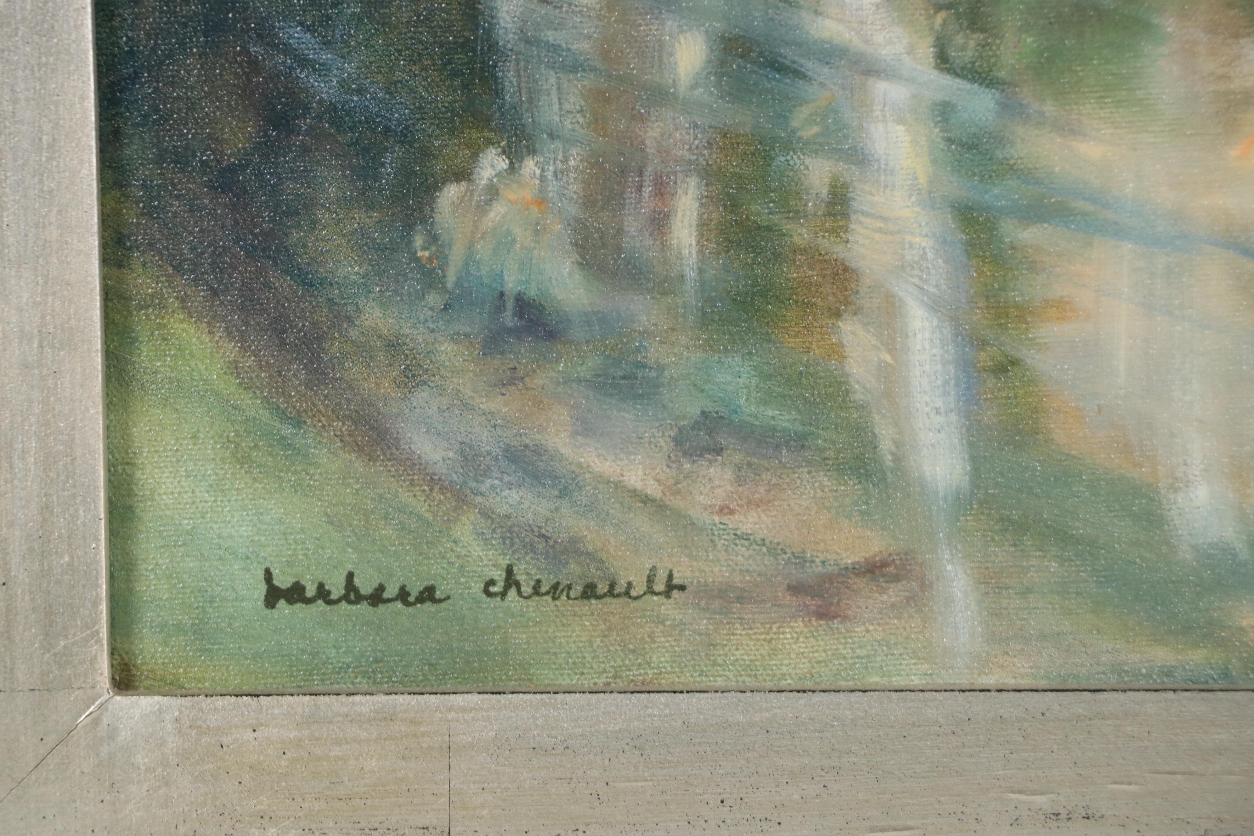 Barbara Chenault Landscape Oil Painting "First Snow"