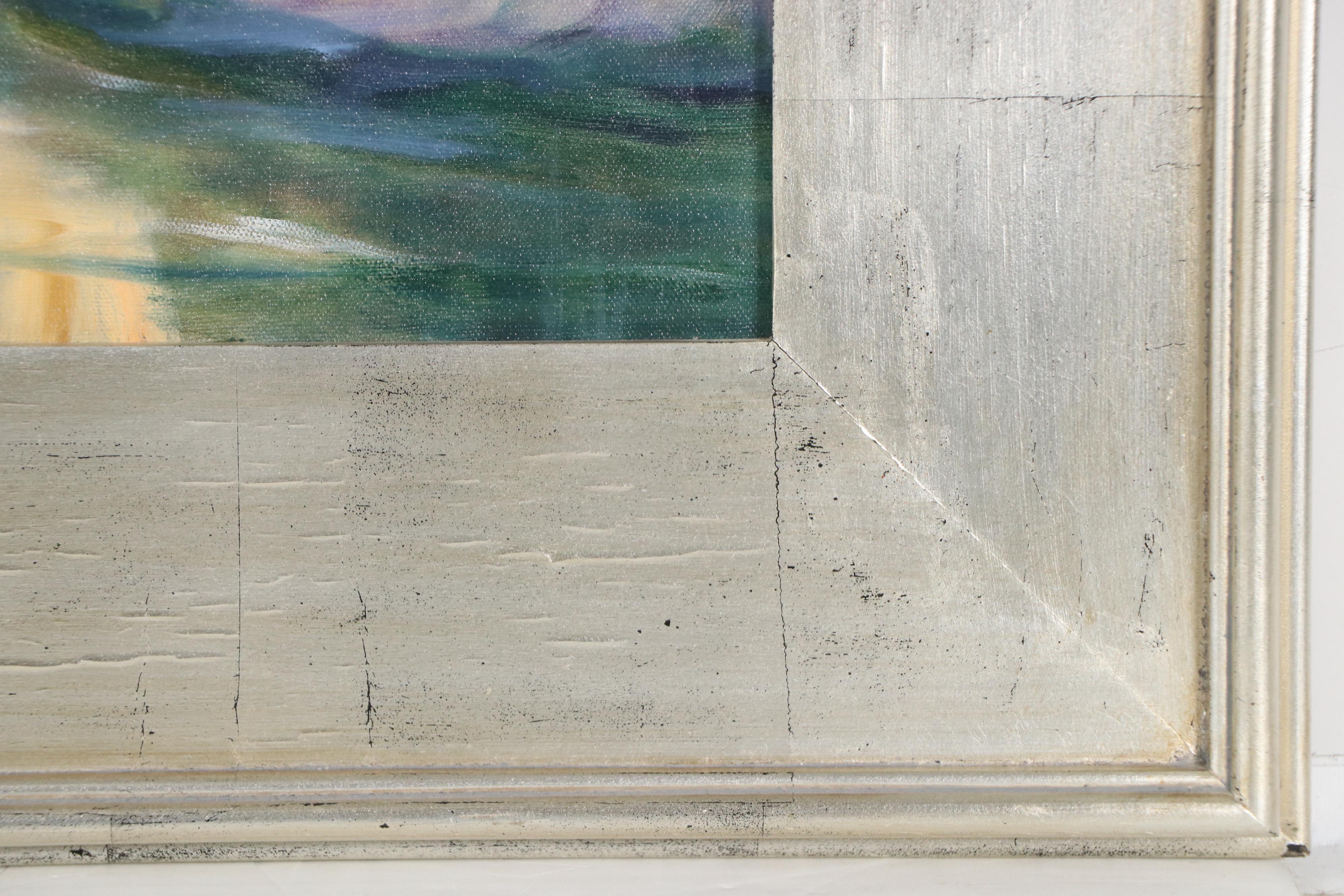 Barbara Chenault Landscape Oil Painting "First Snow"