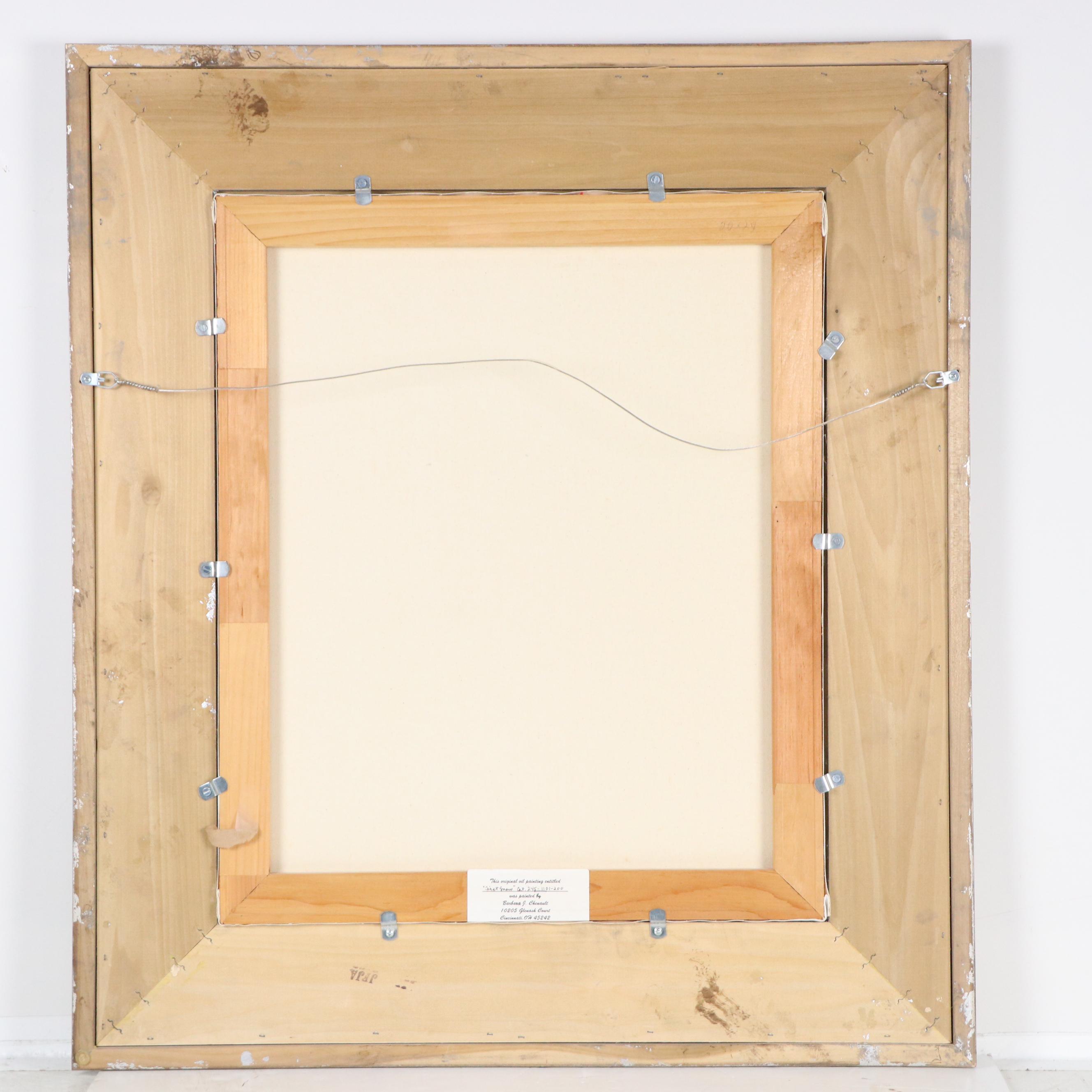 Barbara Chenault Landscape Oil Painting "First Snow"