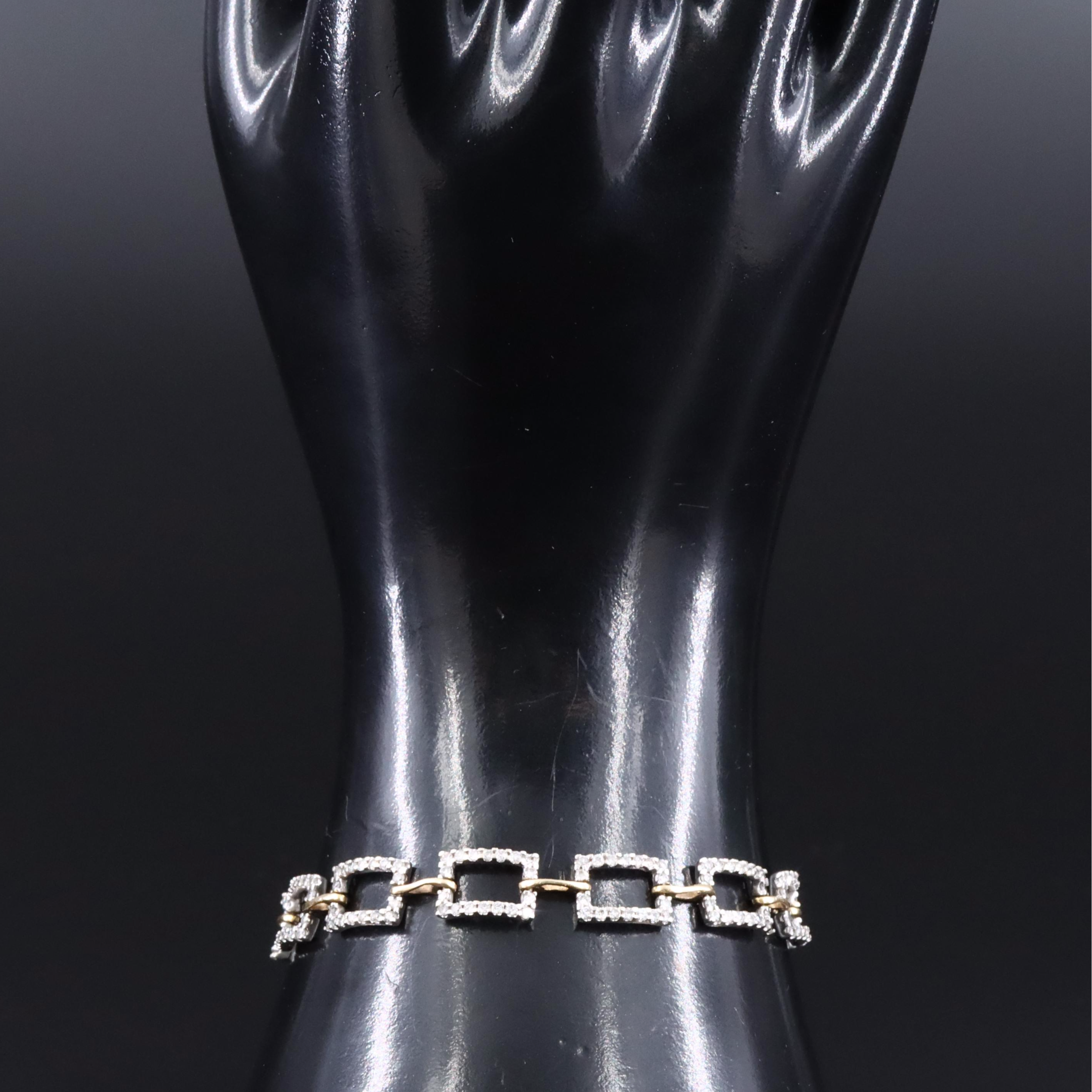 14K 2.20 CTW Diamond Link Bracelet