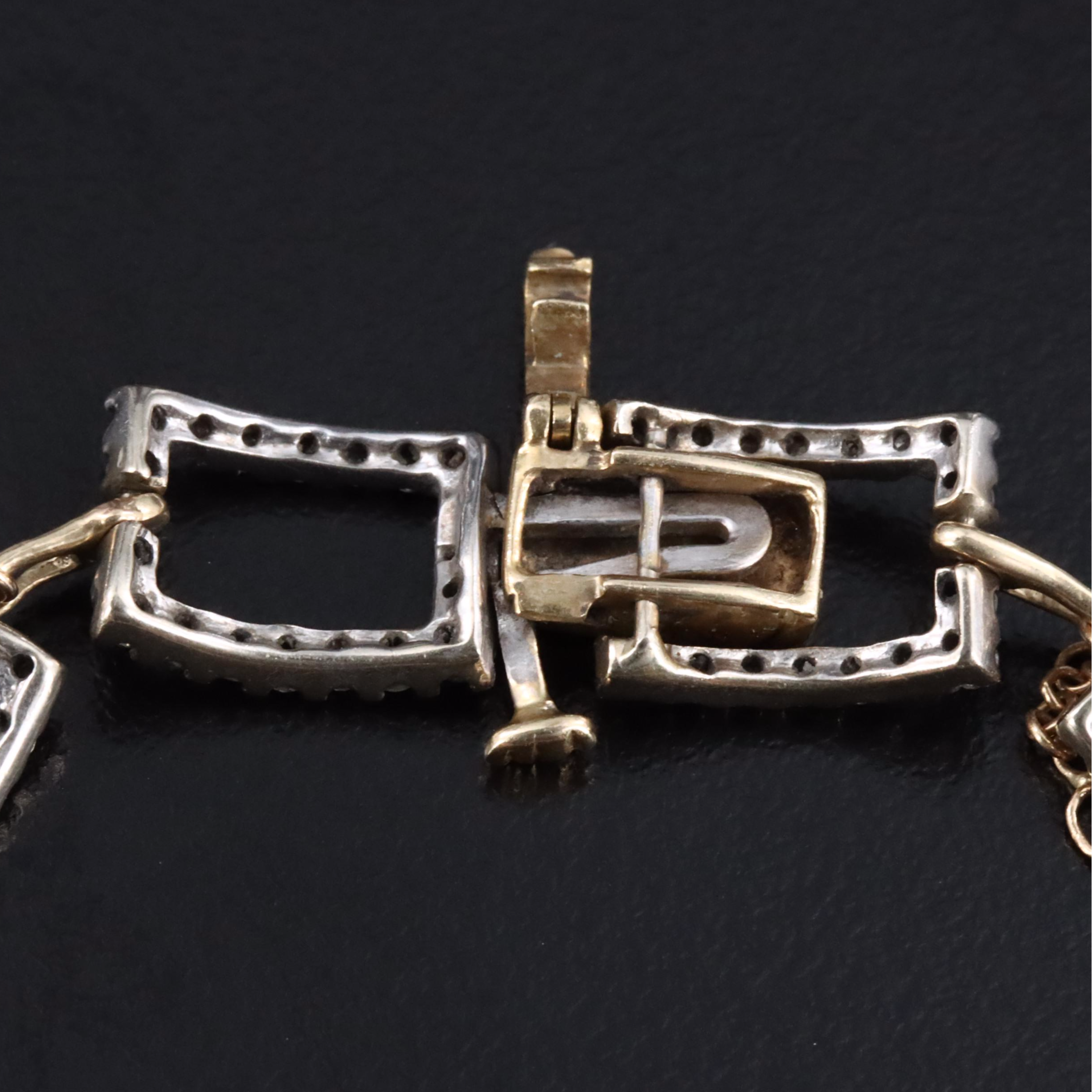 14K 2.20 CTW Diamond Link Bracelet