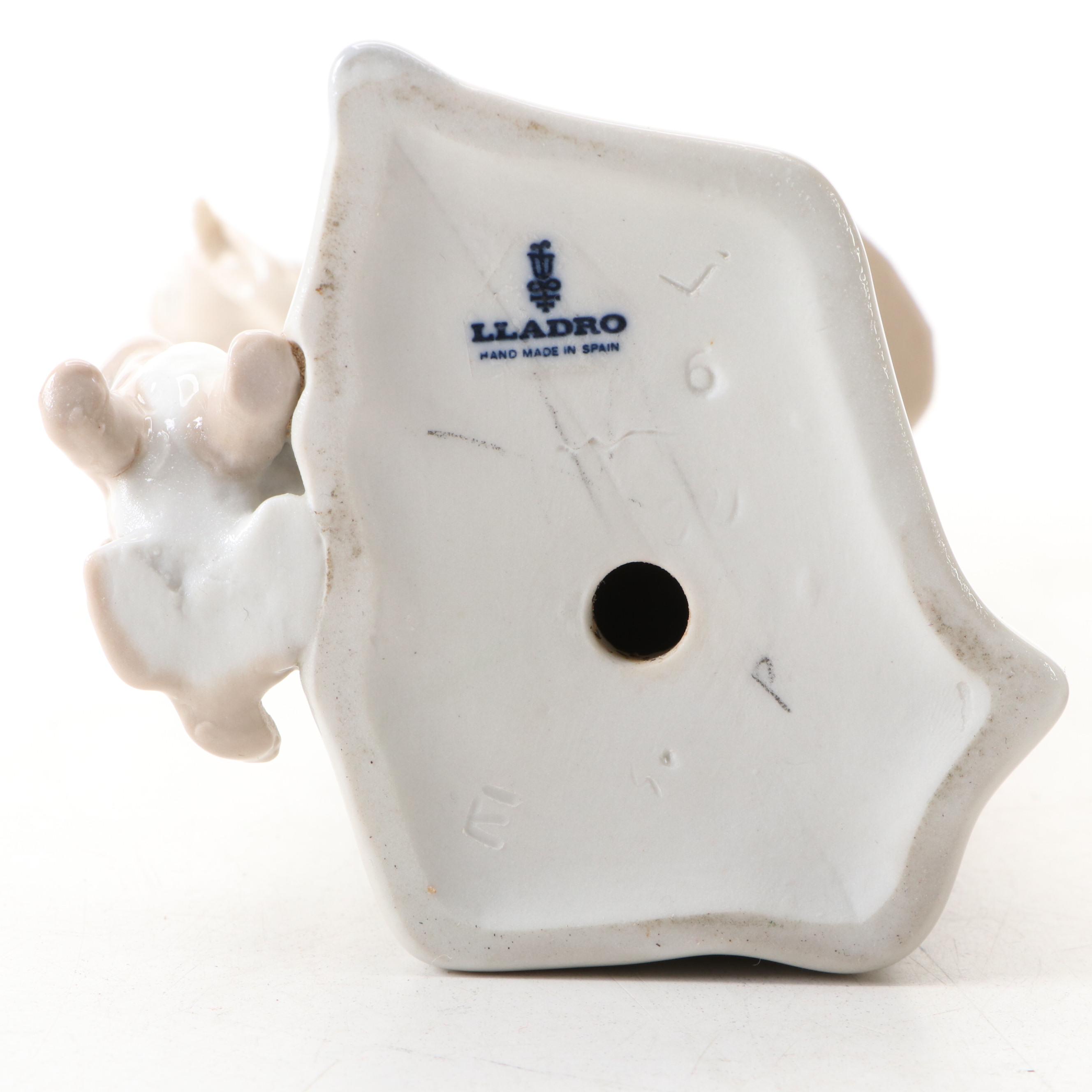 Lladró "Blushful Girl" and Other Handmade Porcelain Spanish Village Ladies