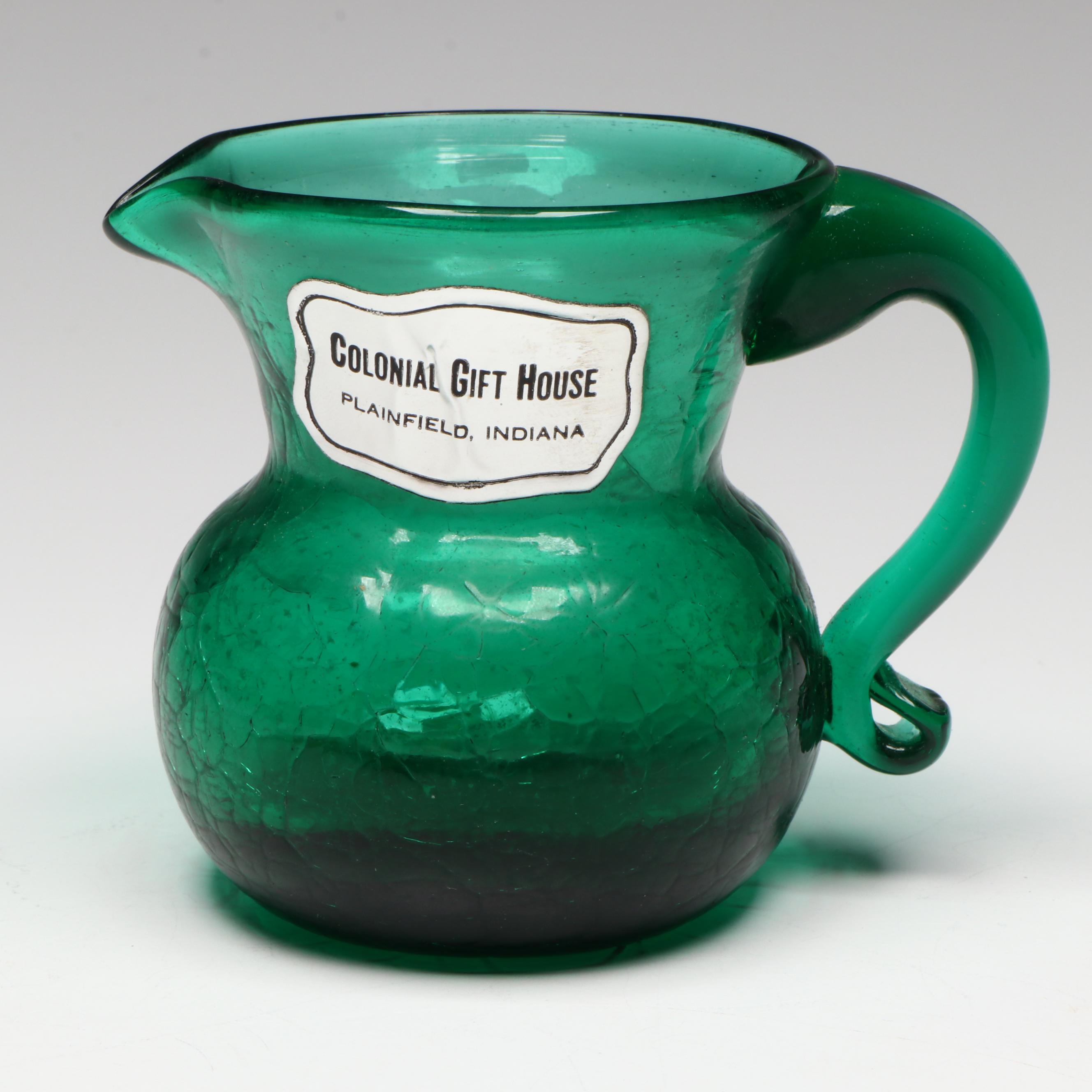 EAPG Octavia Oil Lamp, Hobnail Glass Bowl, Colonial Gift House Glass Creamer