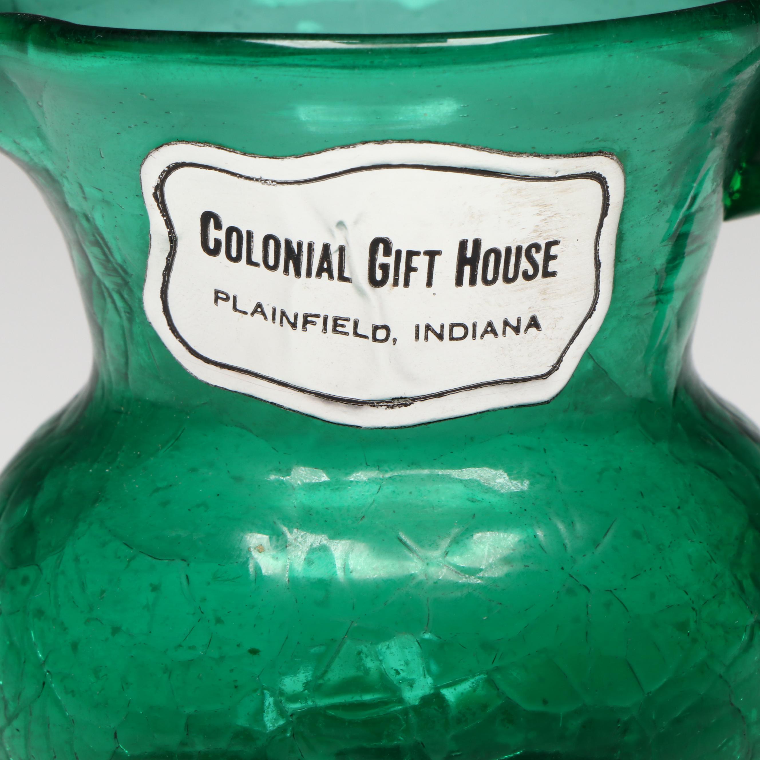 EAPG Octavia Oil Lamp, Hobnail Glass Bowl, Colonial Gift House Glass Creamer