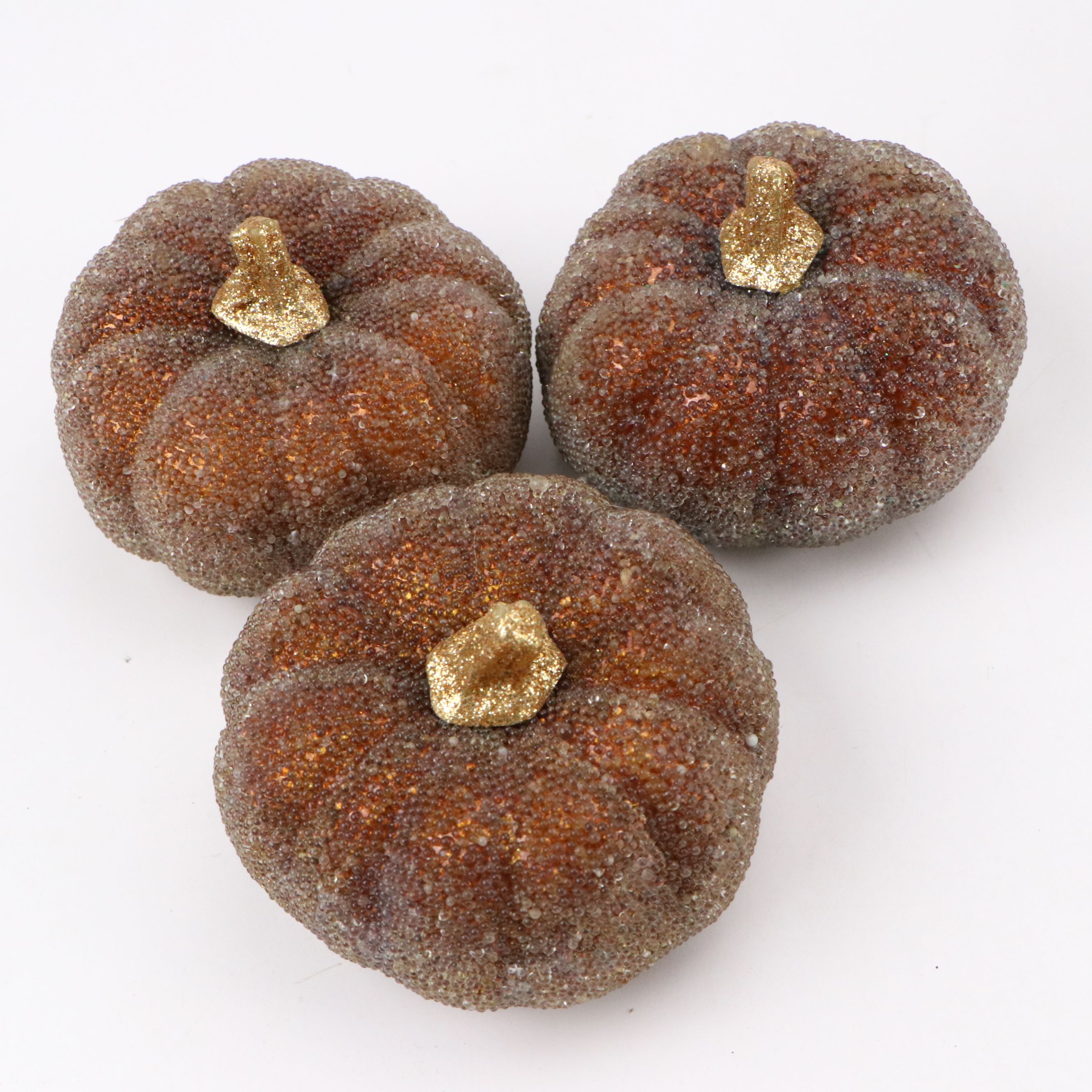 Pottery Barn Gilded Glass Figs with Other Pumpkin Décor