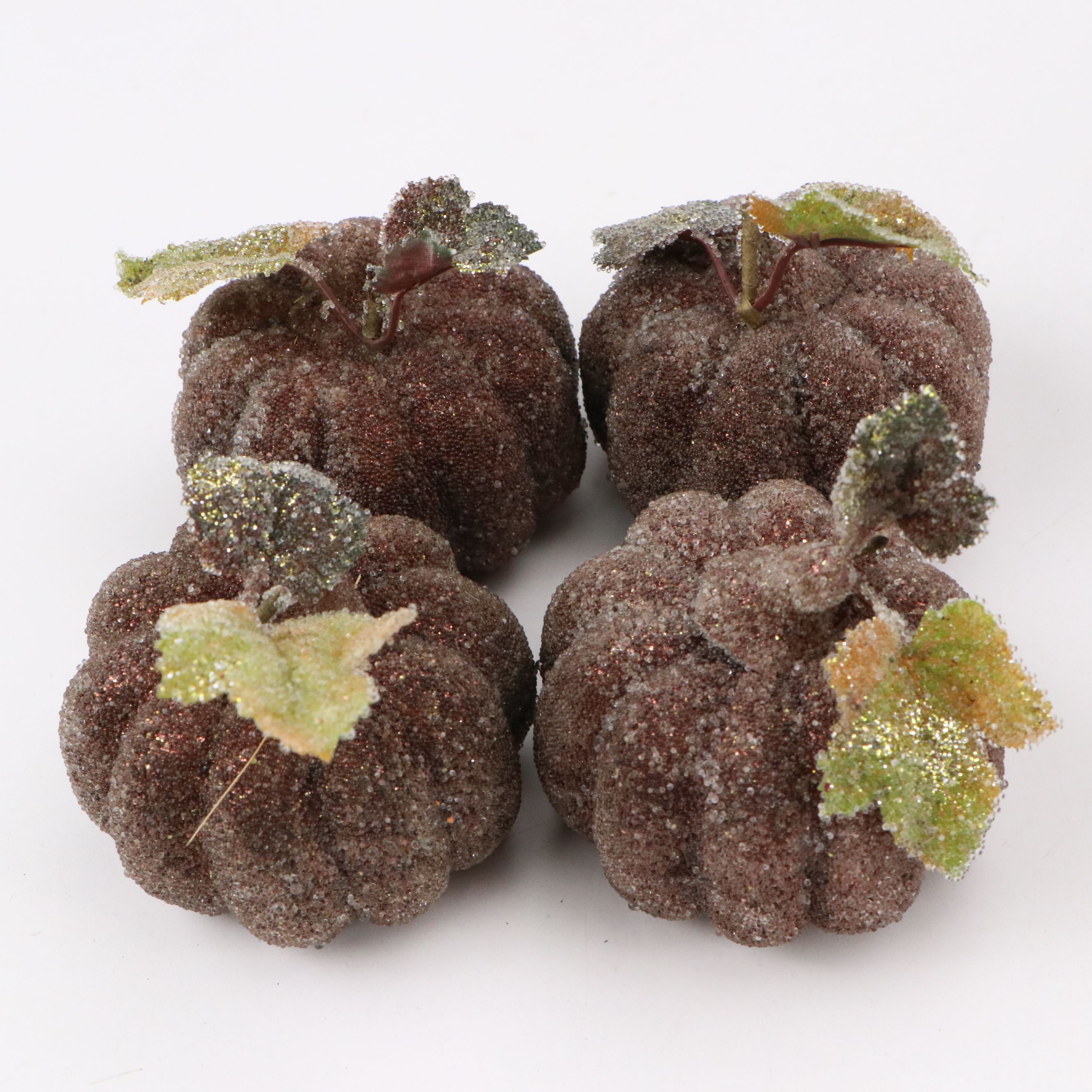 Pottery Barn Gilded Glass Figs with Other Pumpkin Décor