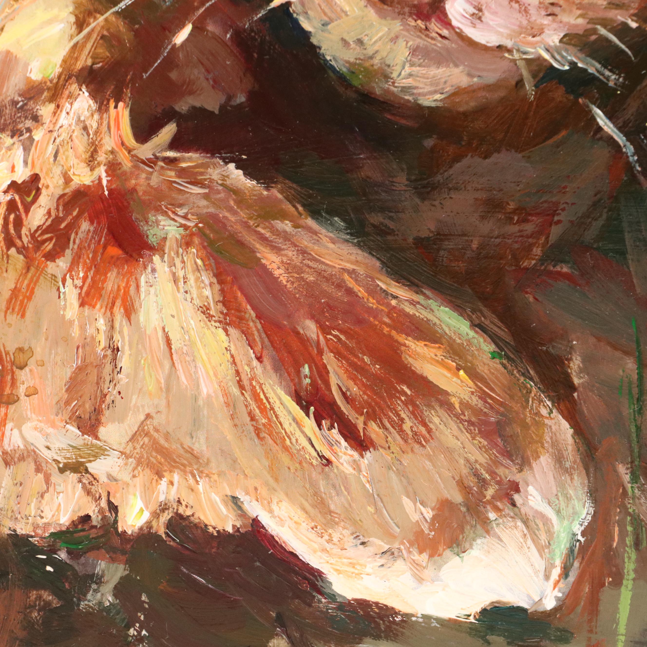 Adam Deda Oil Painting of Cat "Bathed in Sunlight," 2025