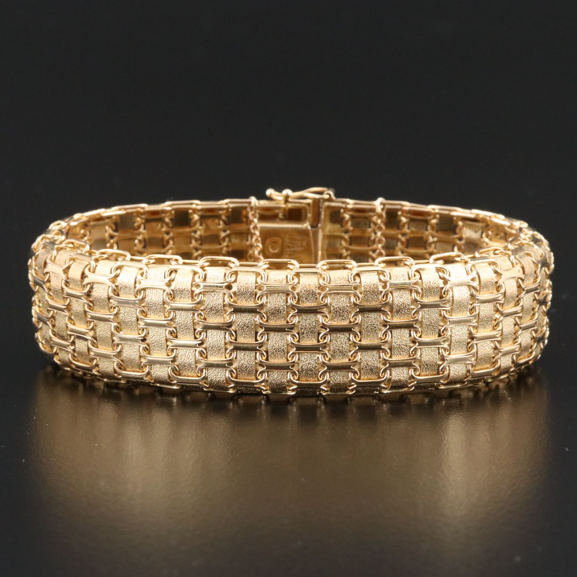 14K Woven Link Bracelet