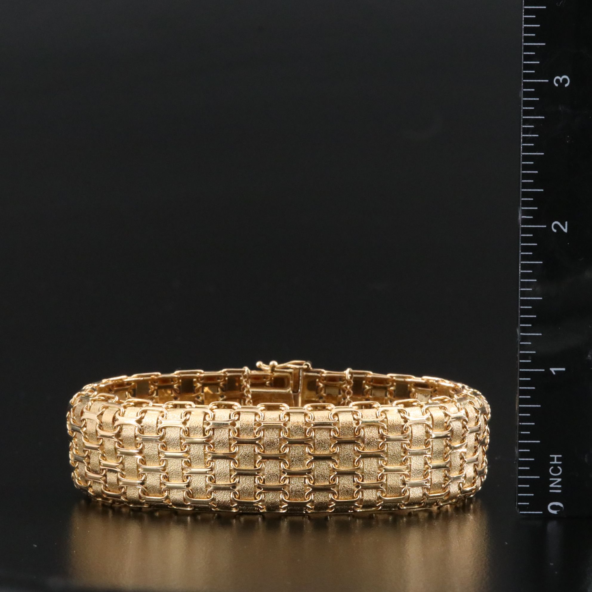 14K Woven Link Bracelet