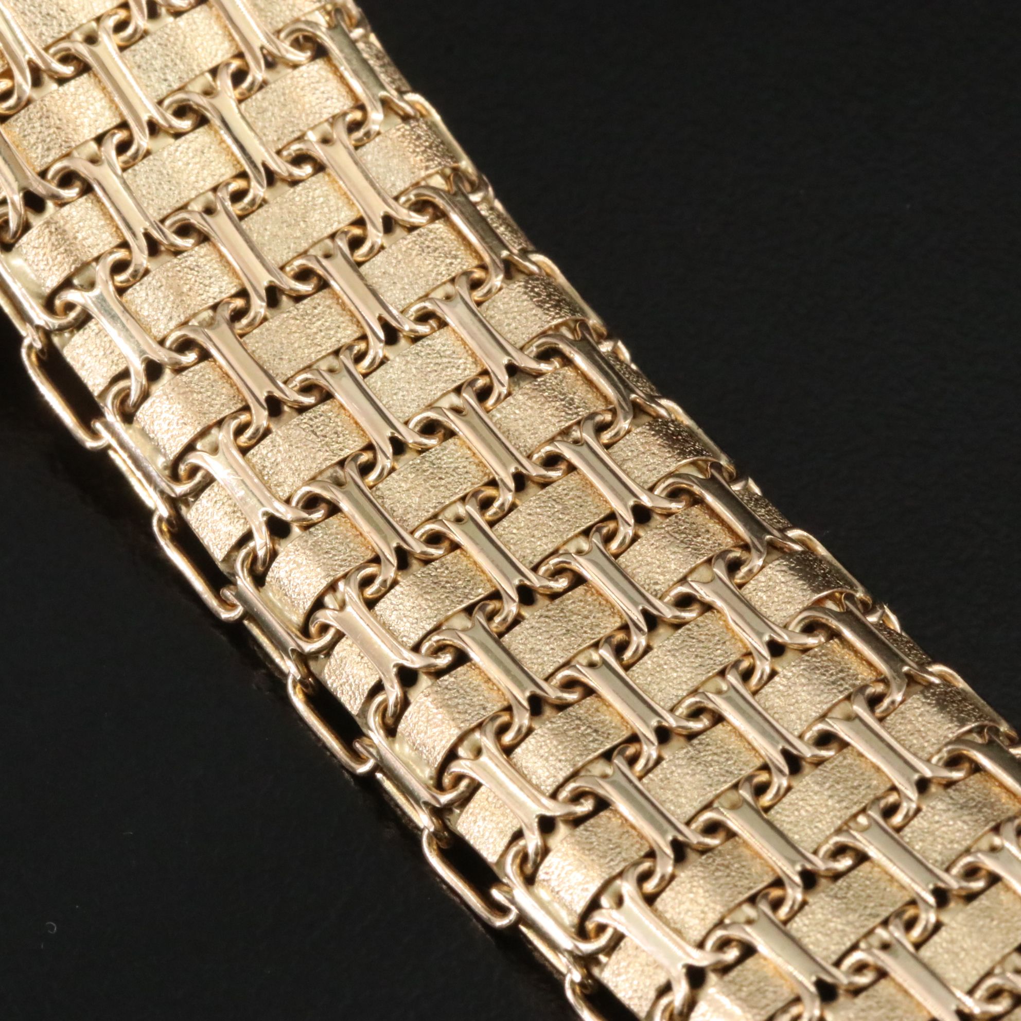 14K Woven Link Bracelet