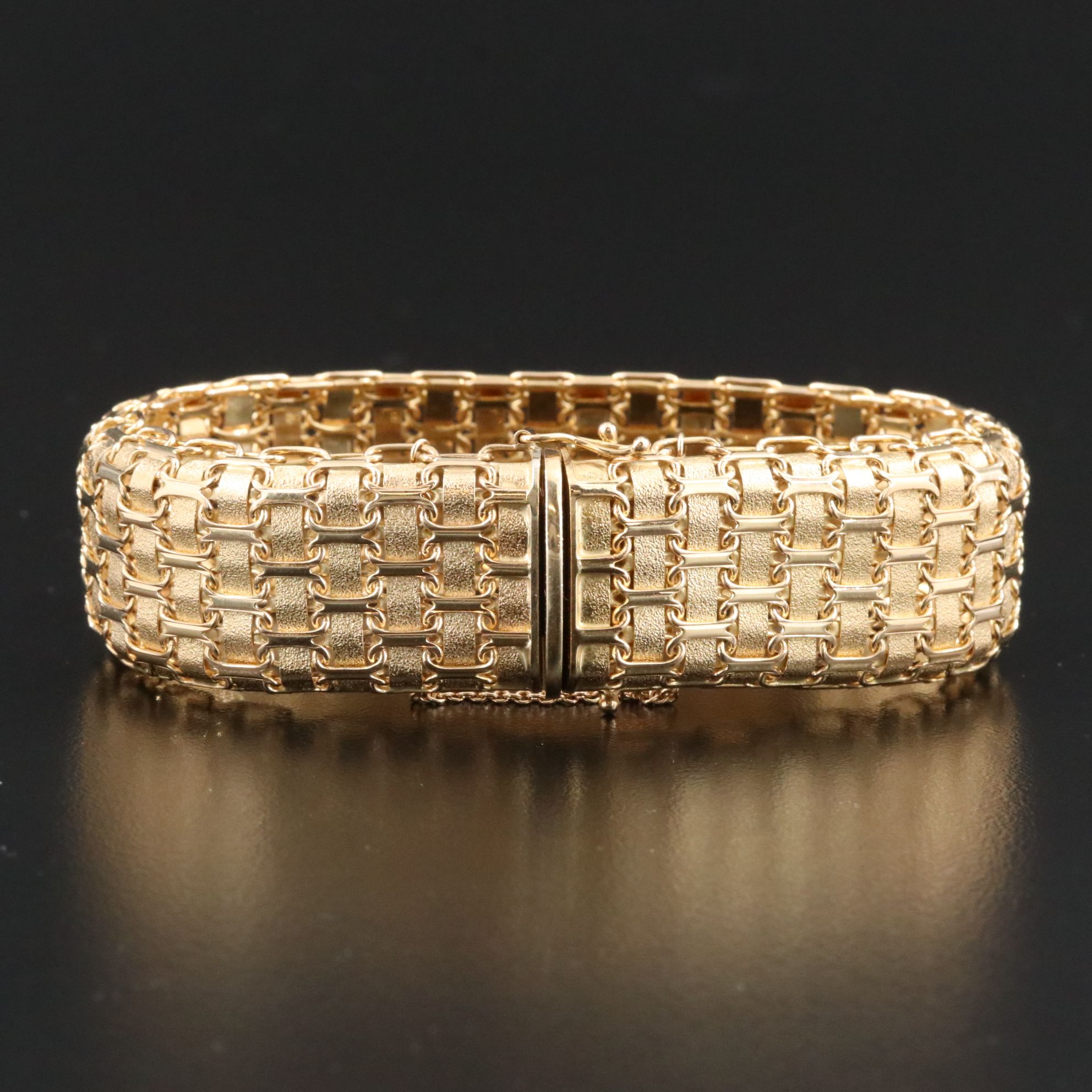 14K Woven Link Bracelet