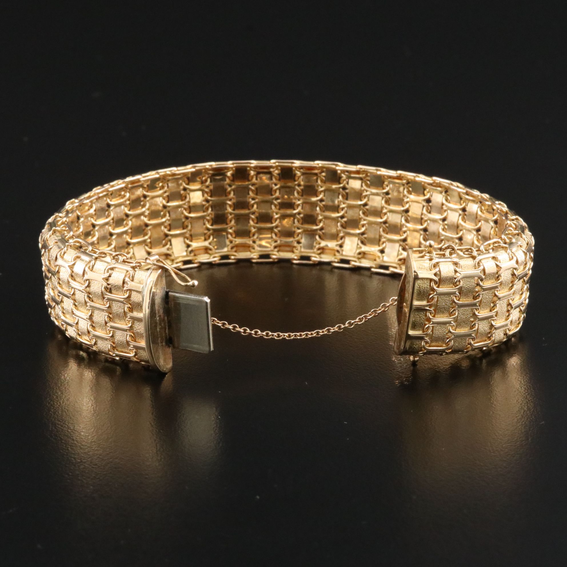 14K Woven Link Bracelet