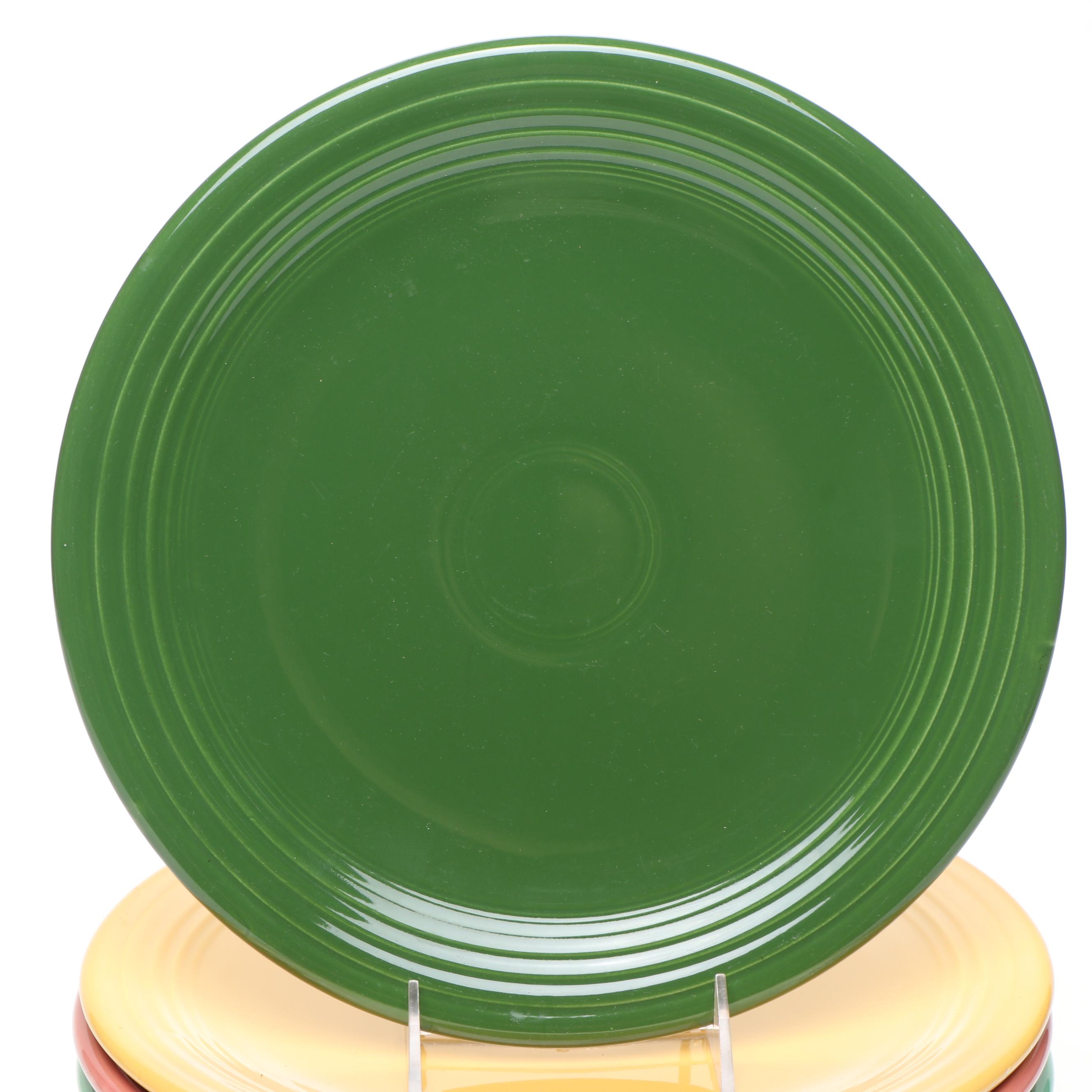 Homer Laughlin Fiestaware Dinner Plates, Mid-20th Century