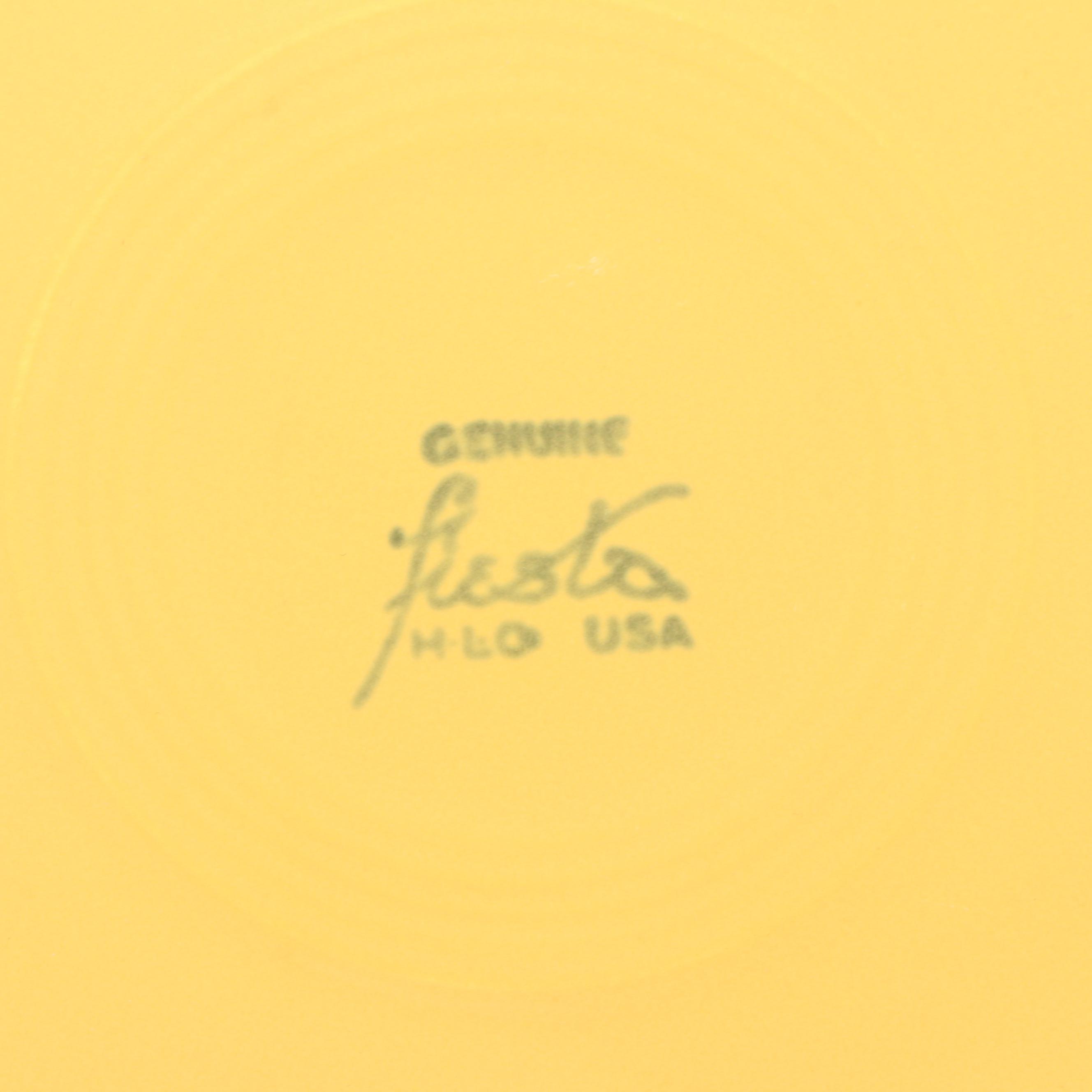 Homer Laughlin Fiestaware Dinner Plates, Mid-20th Century