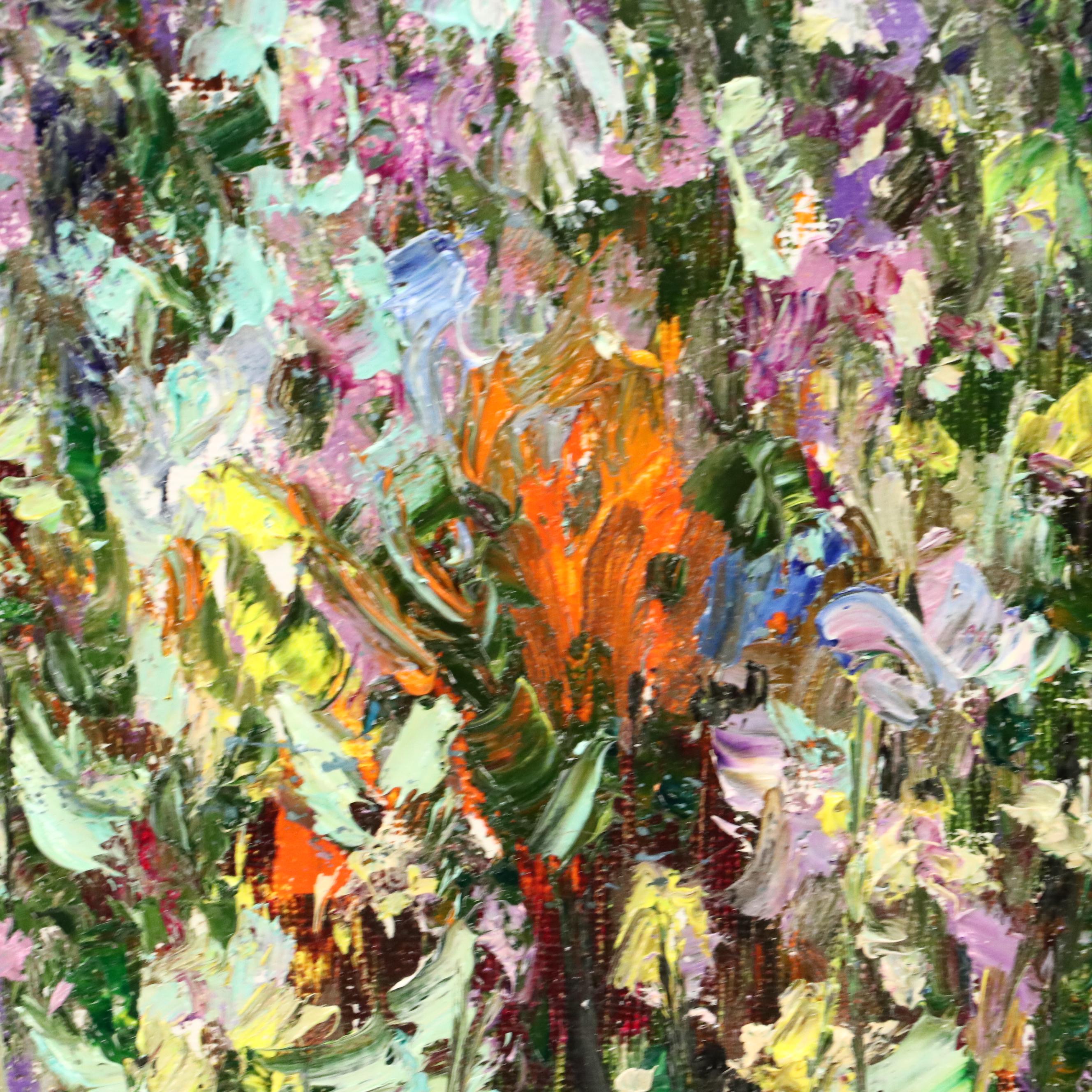 Garncarek Aleksander Floral Landscape Oil Painting "Kwiaty," 2025