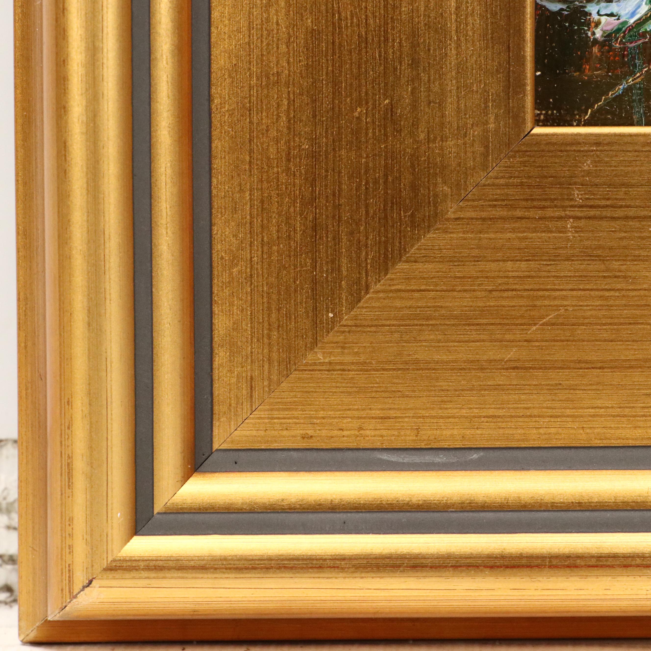 Garncarek Aleksander Floral Landscape Oil Painting "Kwiaty," 2025