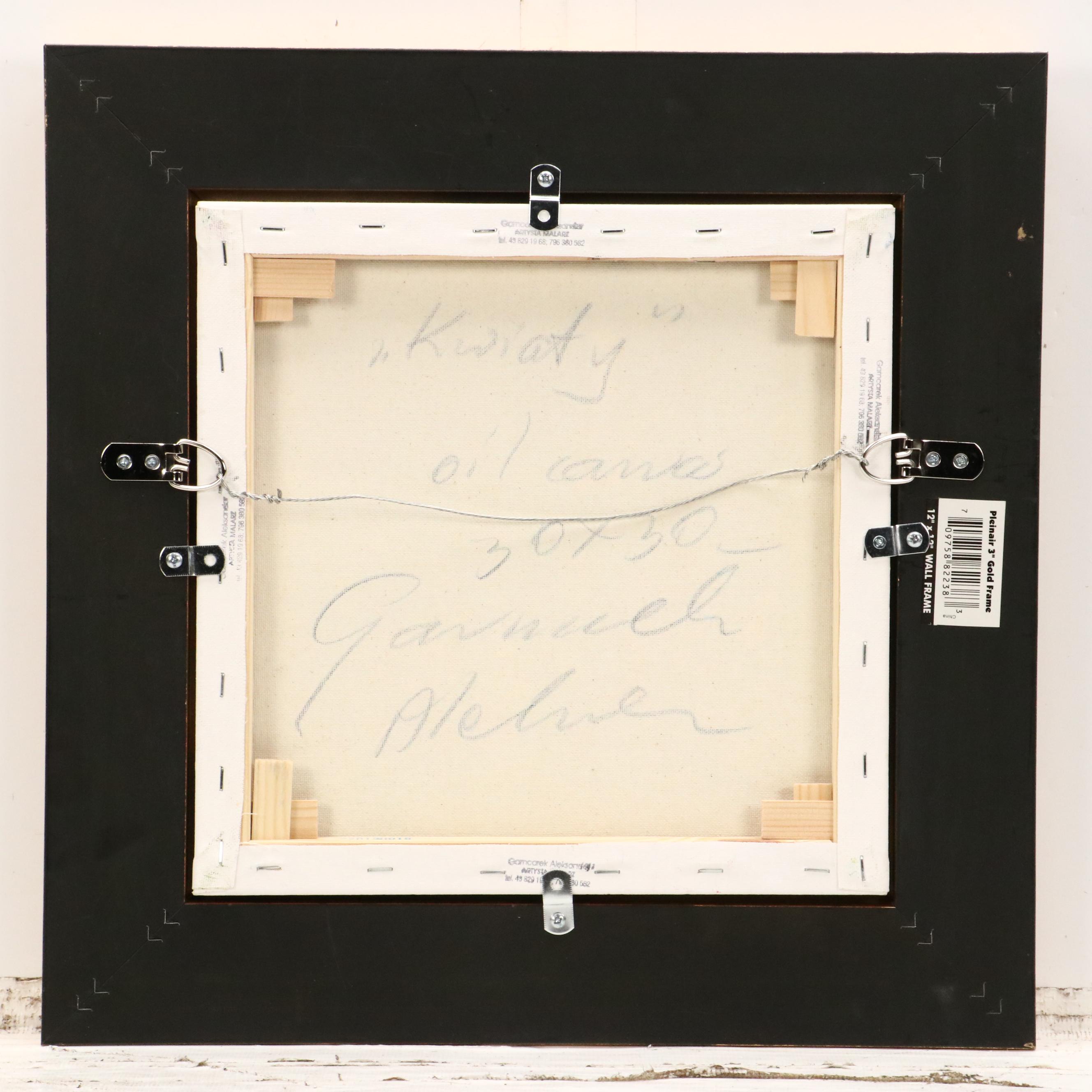 Garncarek Aleksander Floral Landscape Oil Painting "Kwiaty," 2025