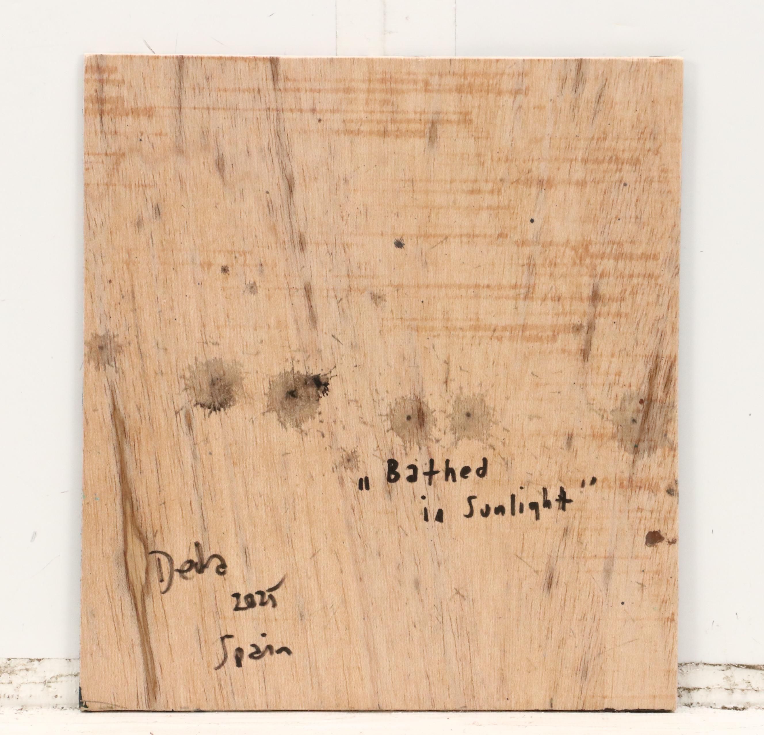 Adam Deda Oil Painting of Cat "Bathed in Sunlight," 2025