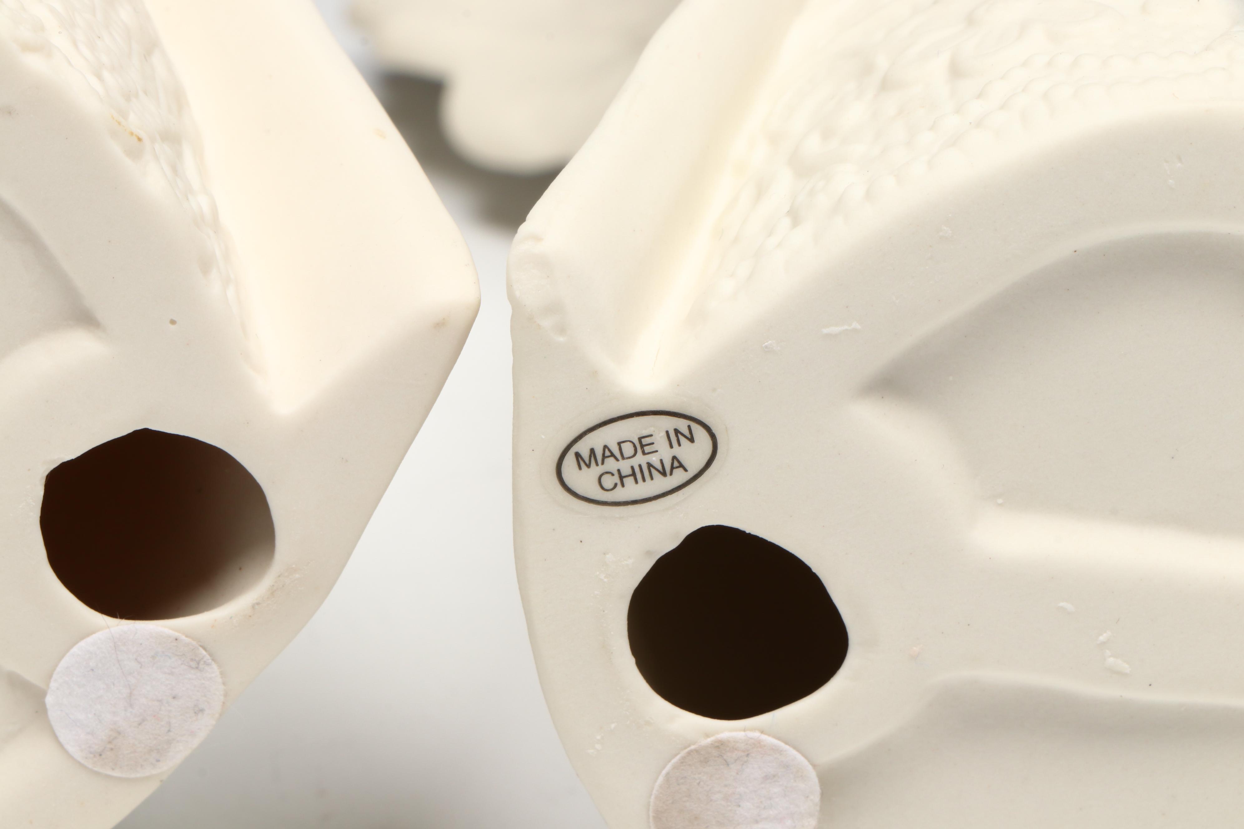 Jim Shore "Angel of Love" with More Resin and Bisque Angel Figurines