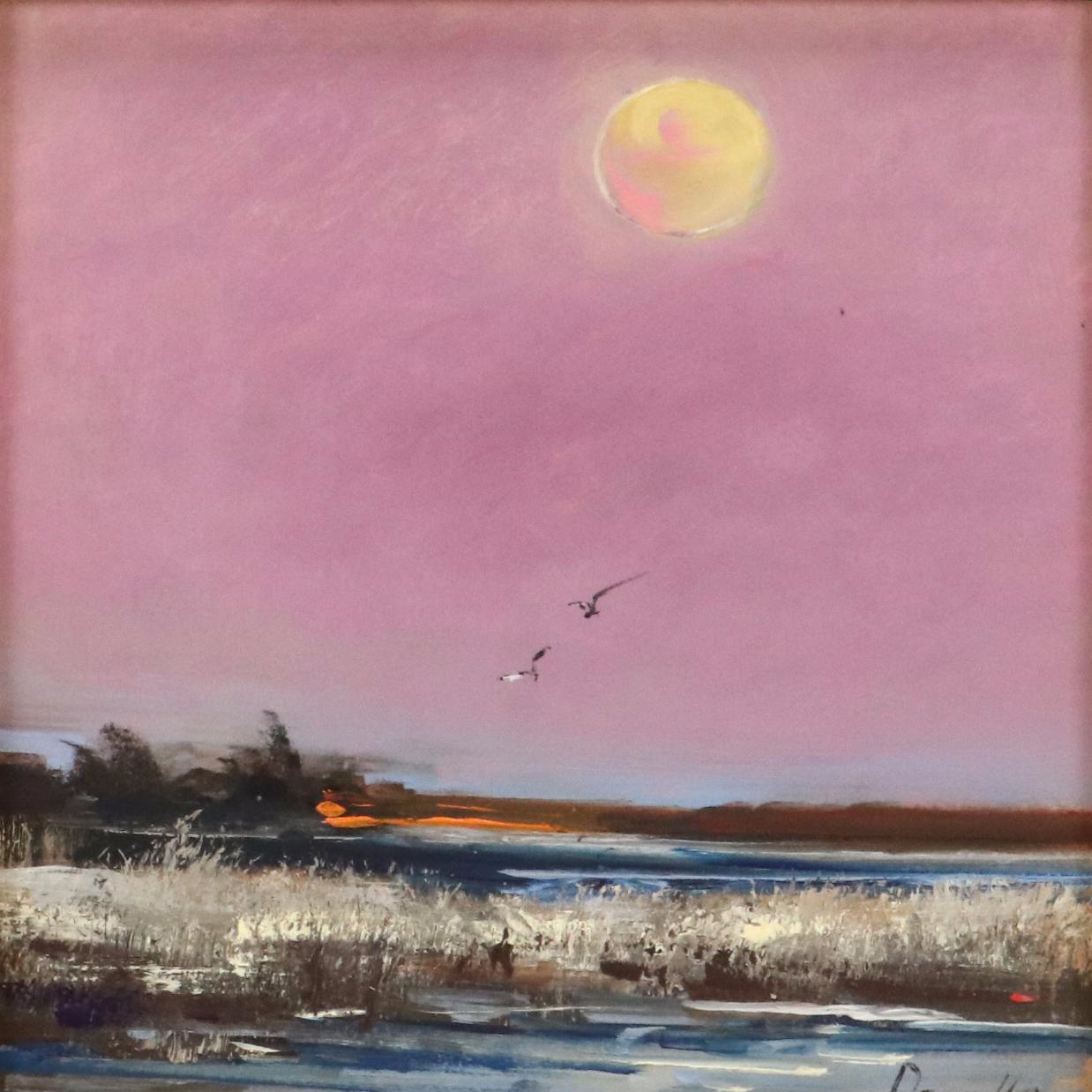 Natalia Demenko Sunset Landscape Oil Painting, 21st Century