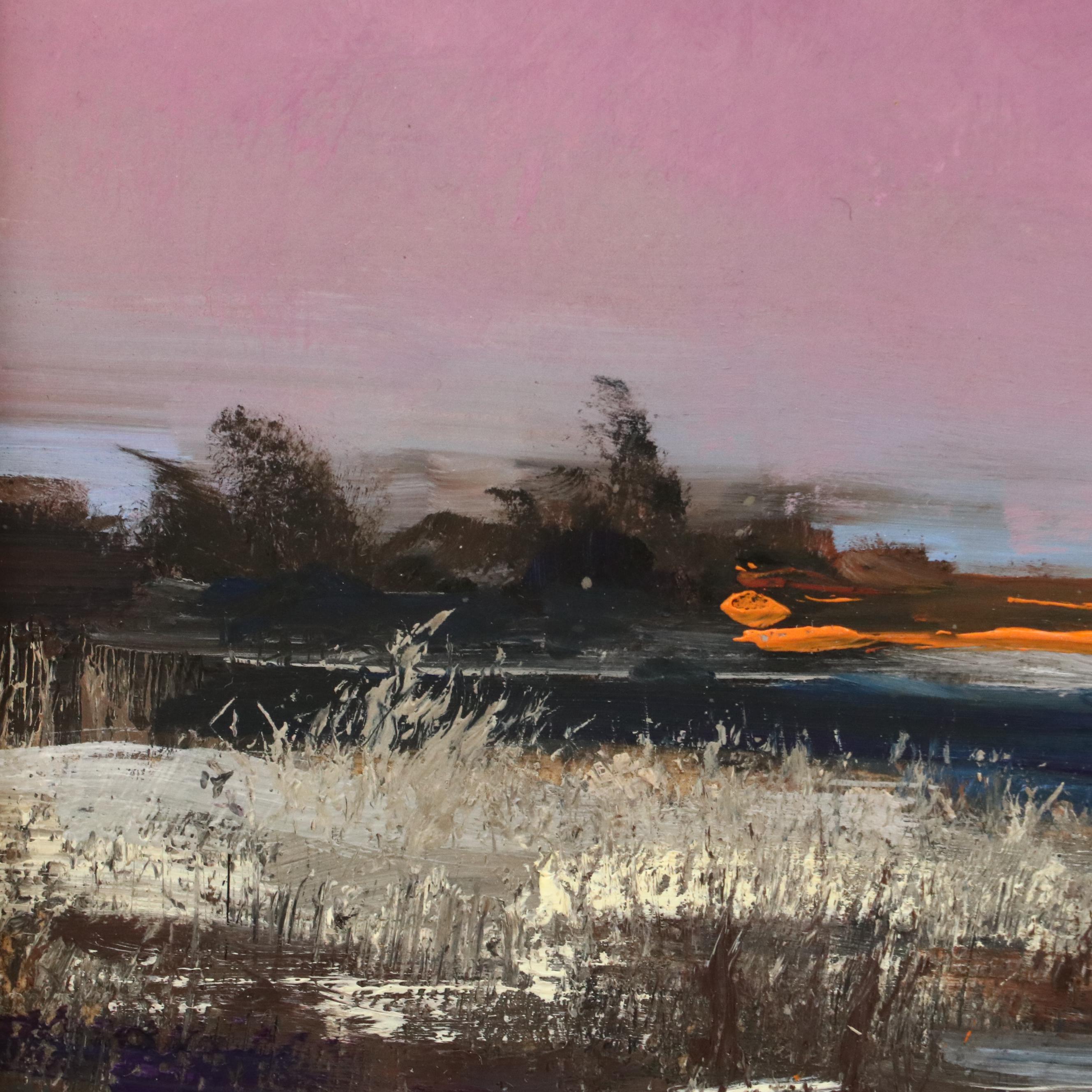 Natalia Demenko Sunset Landscape Oil Painting, 21st Century