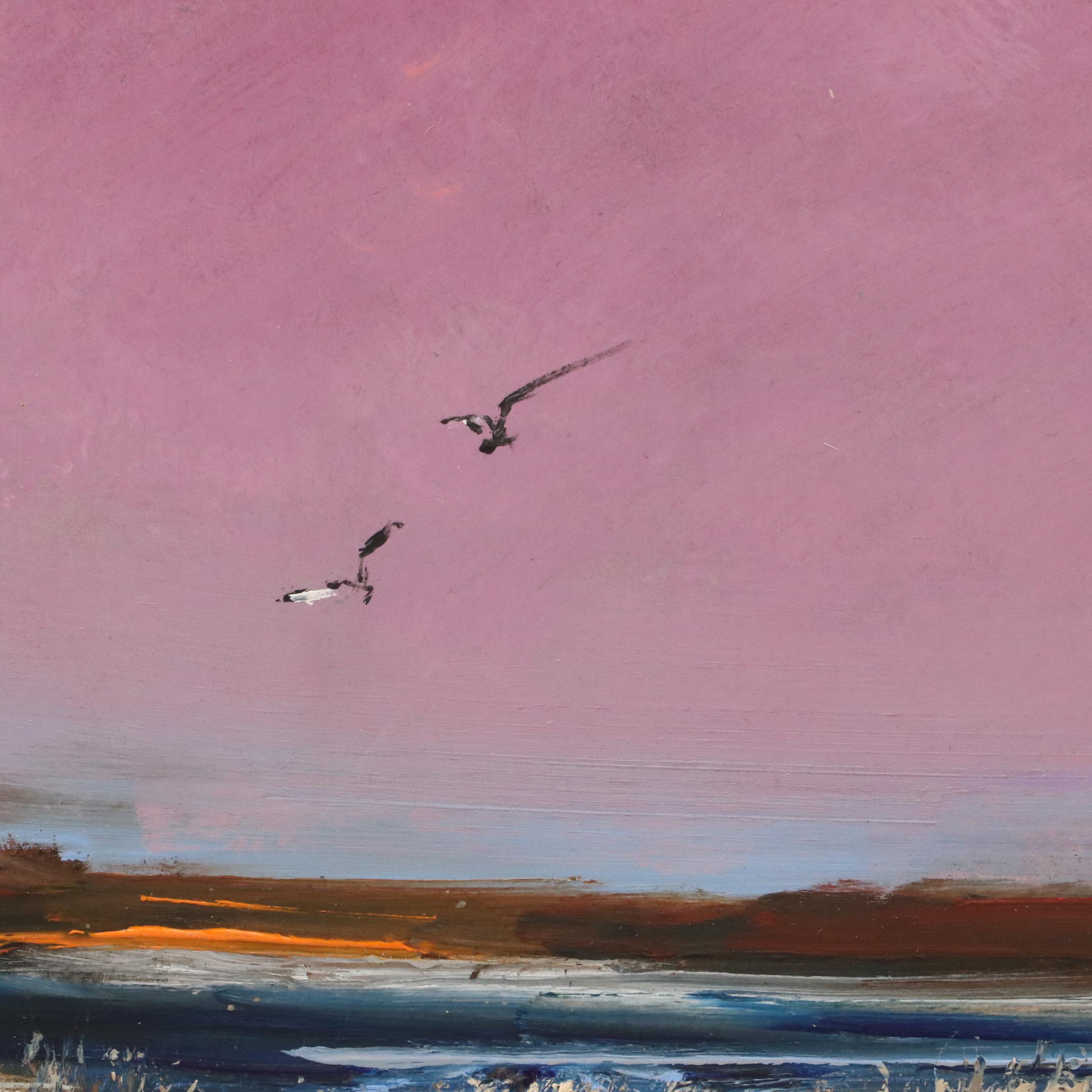 Natalia Demenko Sunset Landscape Oil Painting, 21st Century