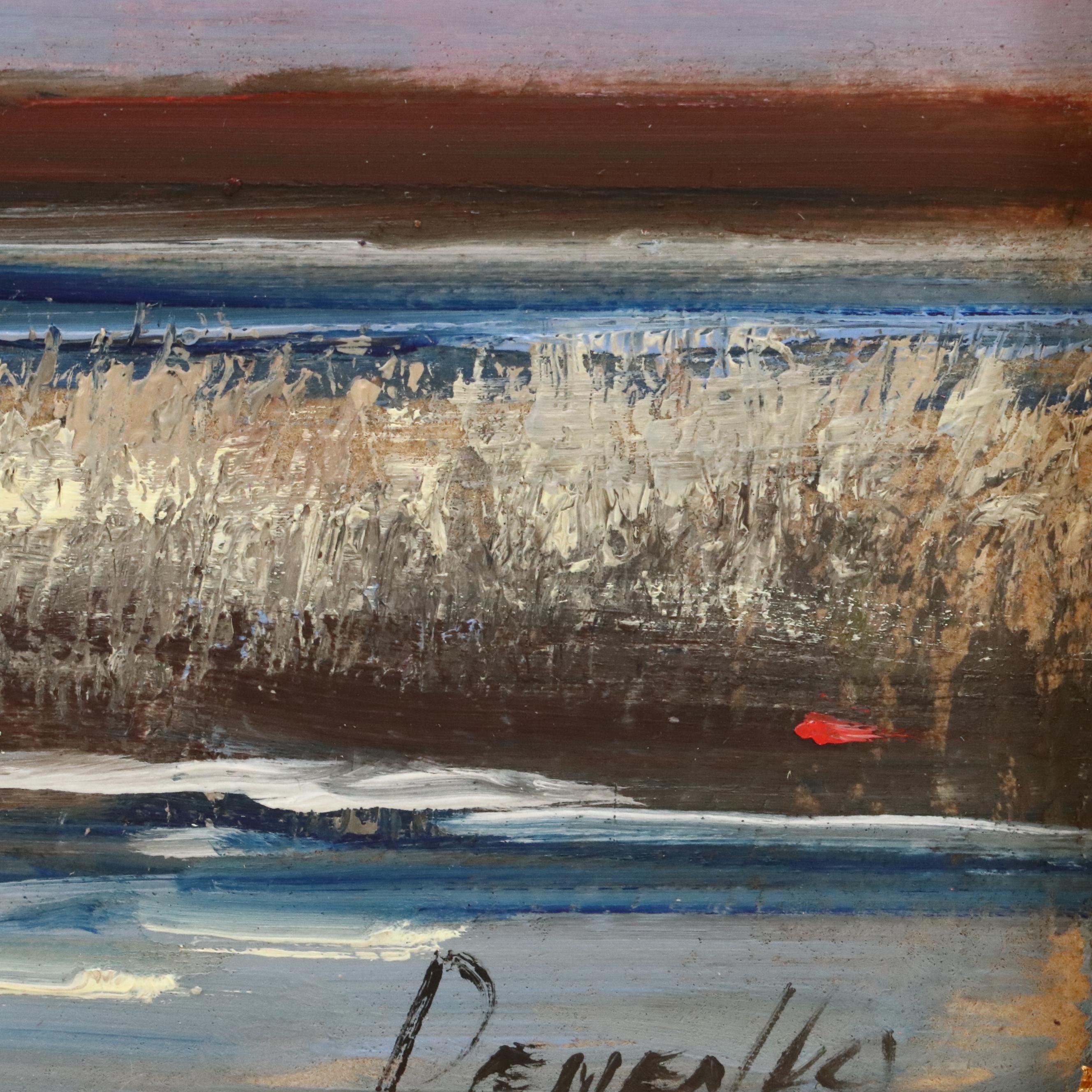 Natalia Demenko Sunset Landscape Oil Painting, 21st Century