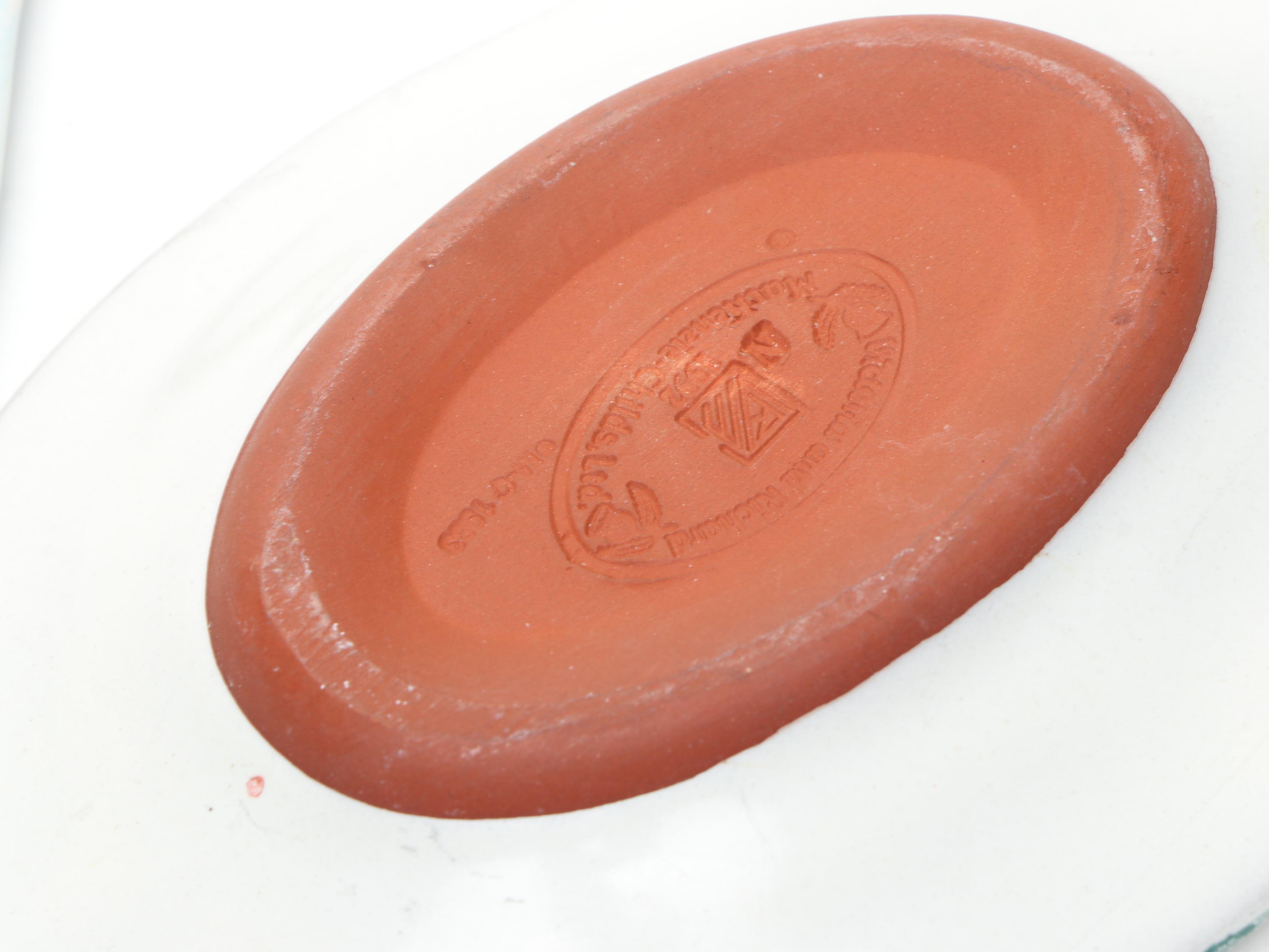 MacKenzie-Childs "Myrtle" Ceramic Tray and More Serveware, Late 20th C.