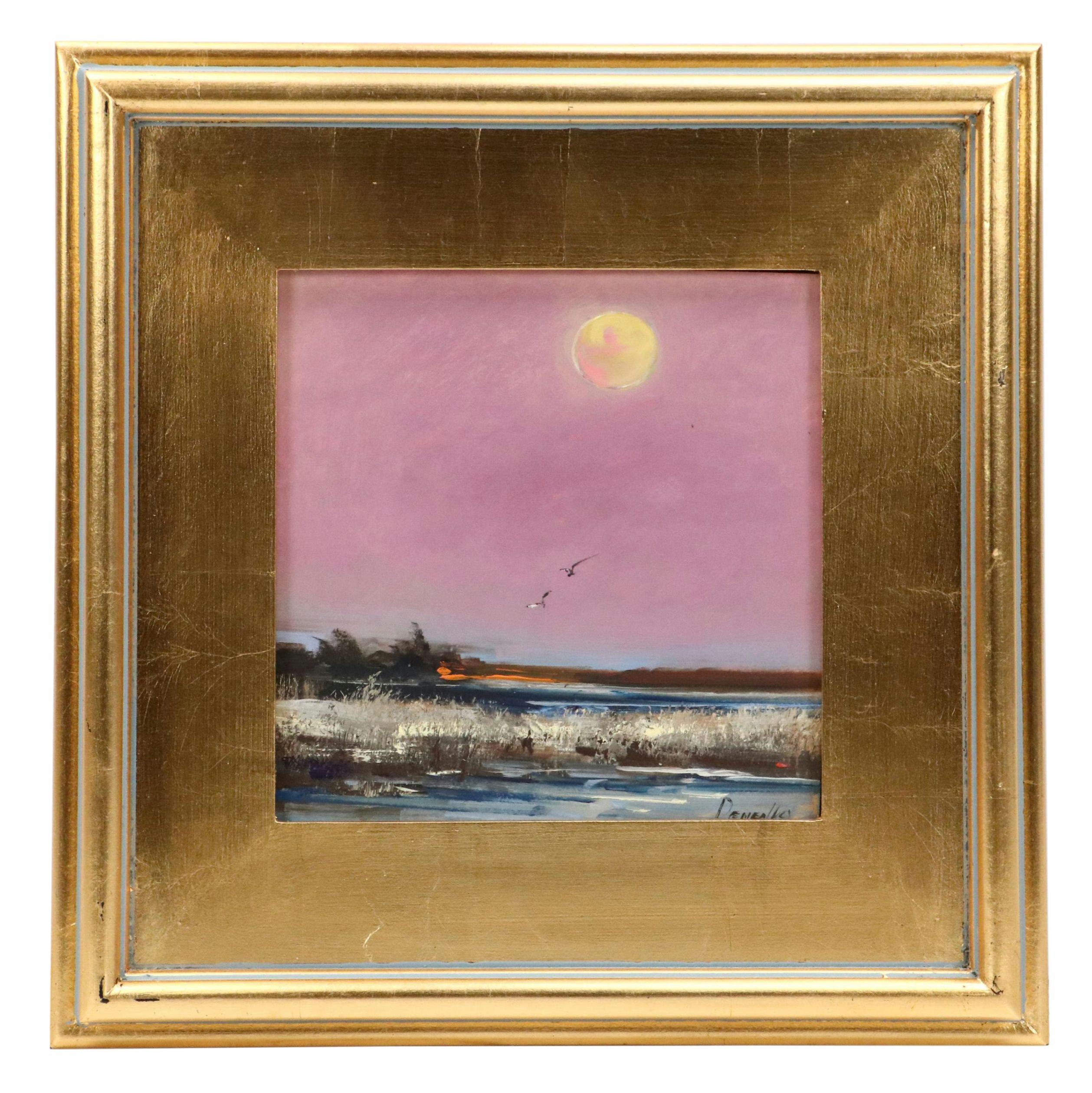 Natalia Demenko Sunset Landscape Oil Painting, 21st Century